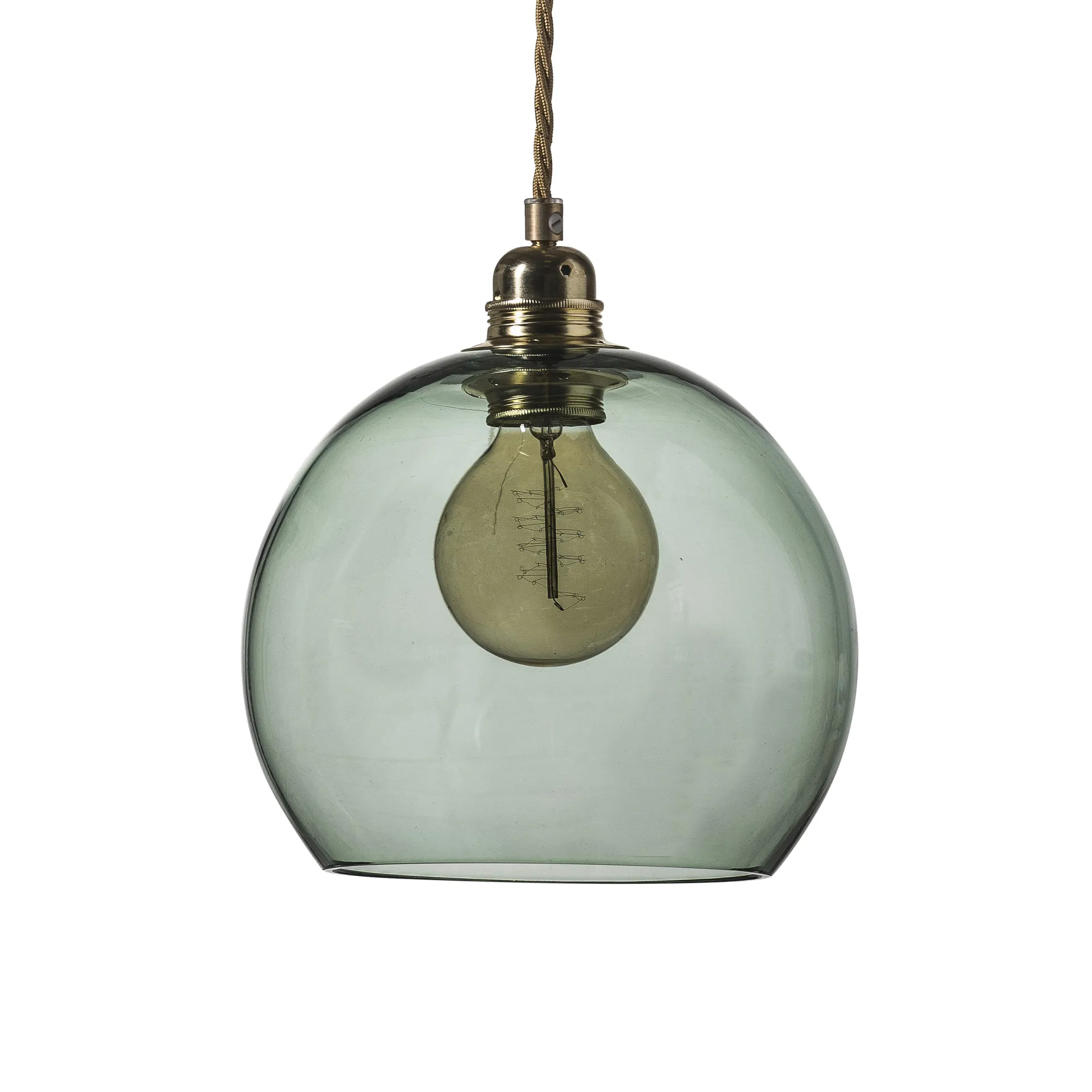 Lampa sufitowa Rowan M, Ø 22 cm, forest green EBB & FLOW