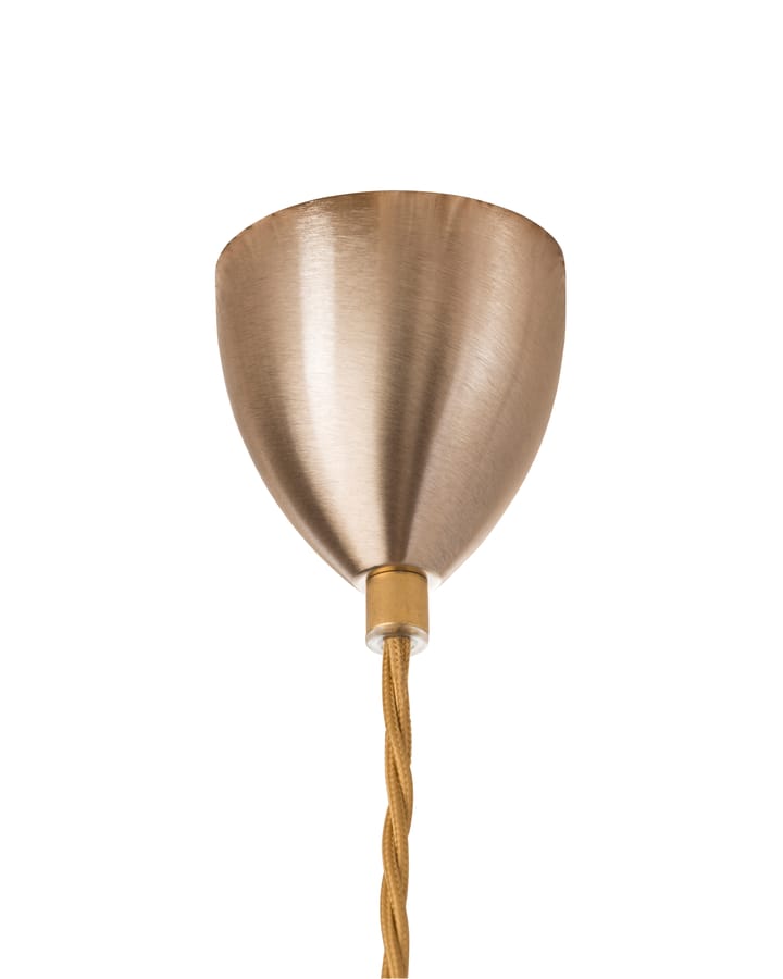 Lampa sufitowa Rowan M, Ø 22 cm, przezroczysty ze złotym sznurkiem EBB & FLOW