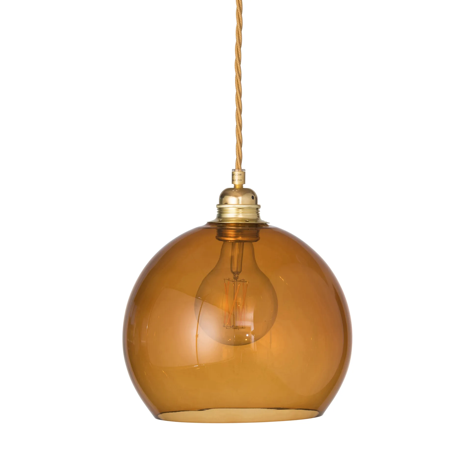 Lampa sufitowa Rowan M, Ø 22 cm, Toast EBB & FLOW