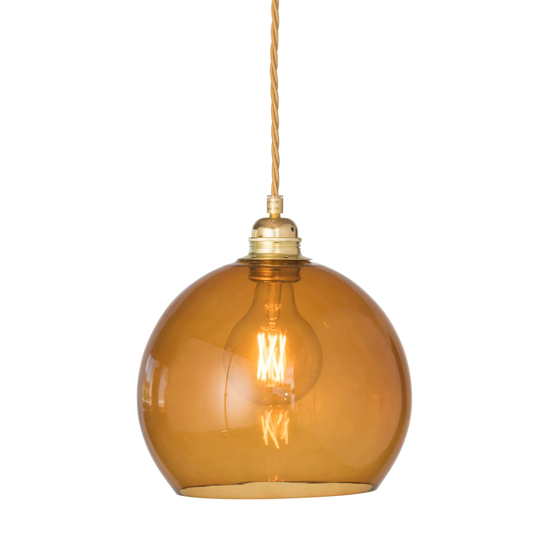 Lampa sufitowa Rowan M, Ø 22 cm, Toast EBB & FLOW