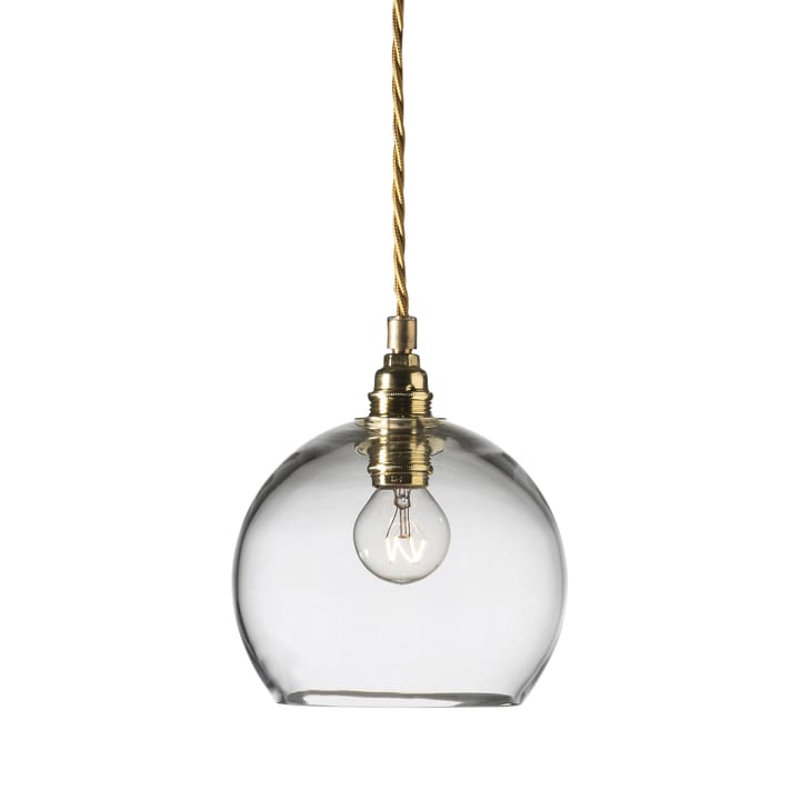 Lampa sufitowa Rowan S, Ø 15,5 cm - przezroczysty-złoty - EBB & FLOW