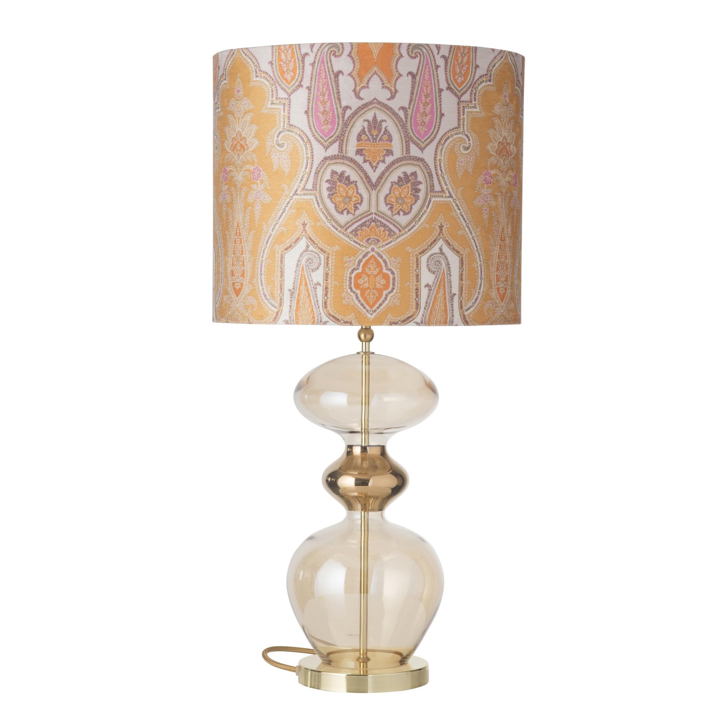 EBB & FLOW Podstawa lampy Futura Golden smoke | Skandynawski Design | Podstawy lamp | Złoty kolor
