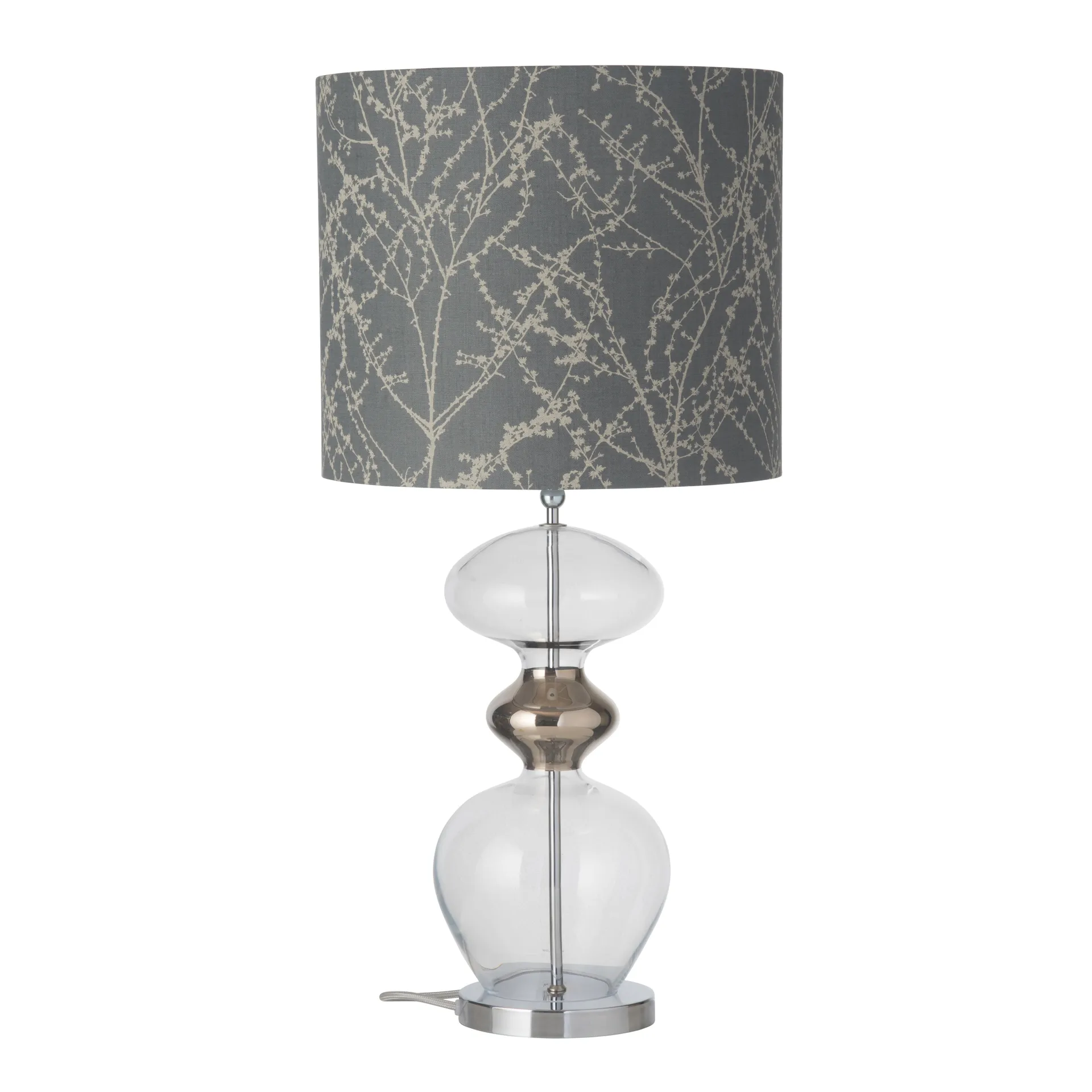 Podstawa lampy Futura, Przezroczysty ze srebrnym sznurkiem EBB & FLOW