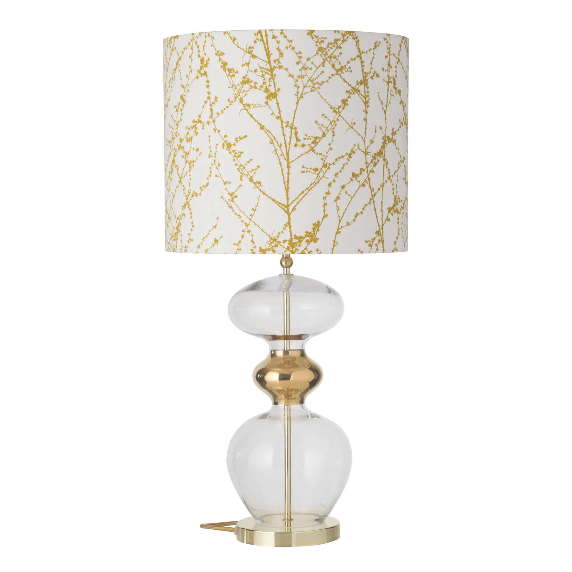 Podstawa lampy Futura, Przezroczysty ze złotym sznurkiem EBB & FLOW