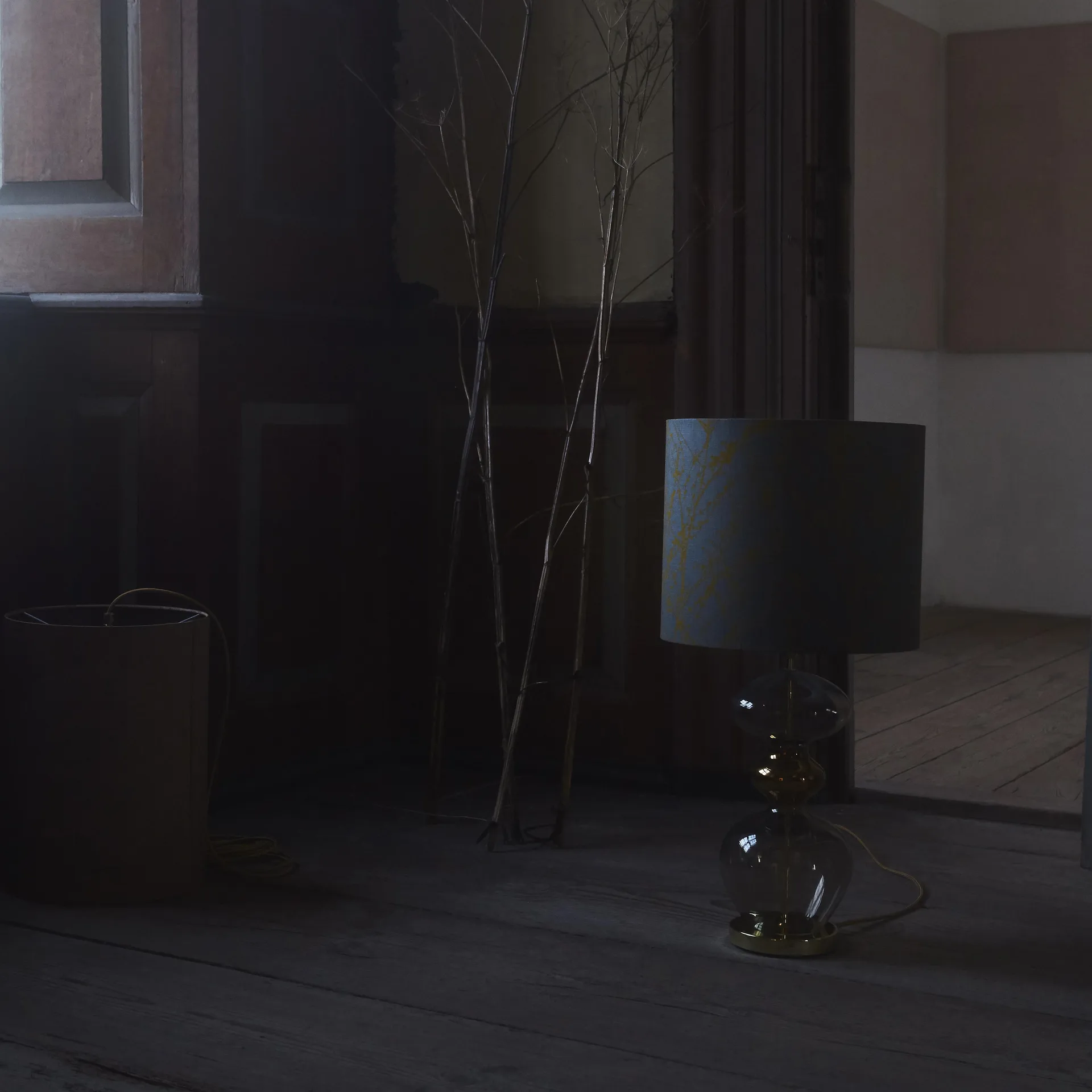 Podstawa lampy Futura, Przezroczysty ze złotym sznurkiem EBB & FLOW