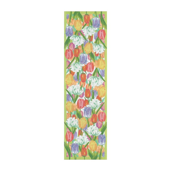 Bieżnik na stół z motywem wiosennych tulipanów - 35x120 cm - Ekelund