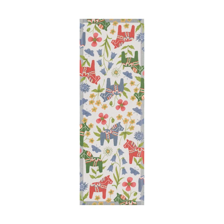 Bieżnik Blomsterhäst 35x100 cm - Multi - Ekelund Linneväveri