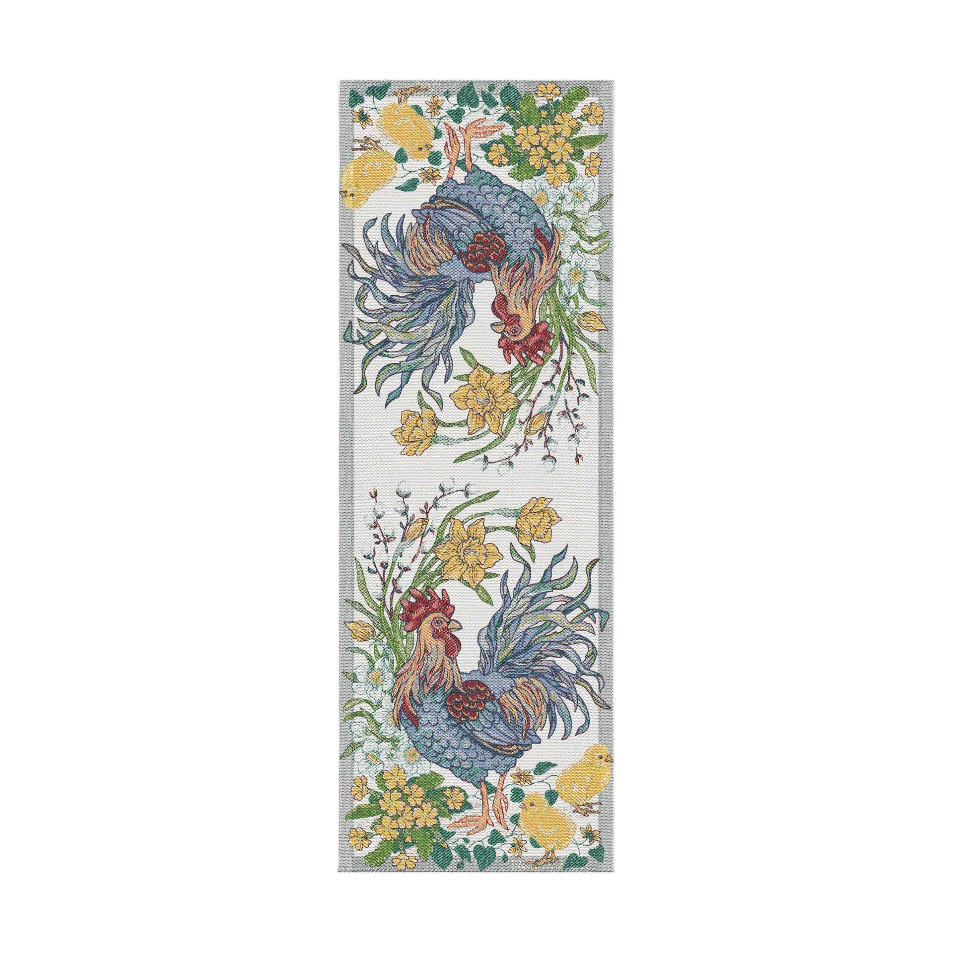 Bieżnik Fjäderblom 35x100 cm, Multi Ekelund Linneväveri