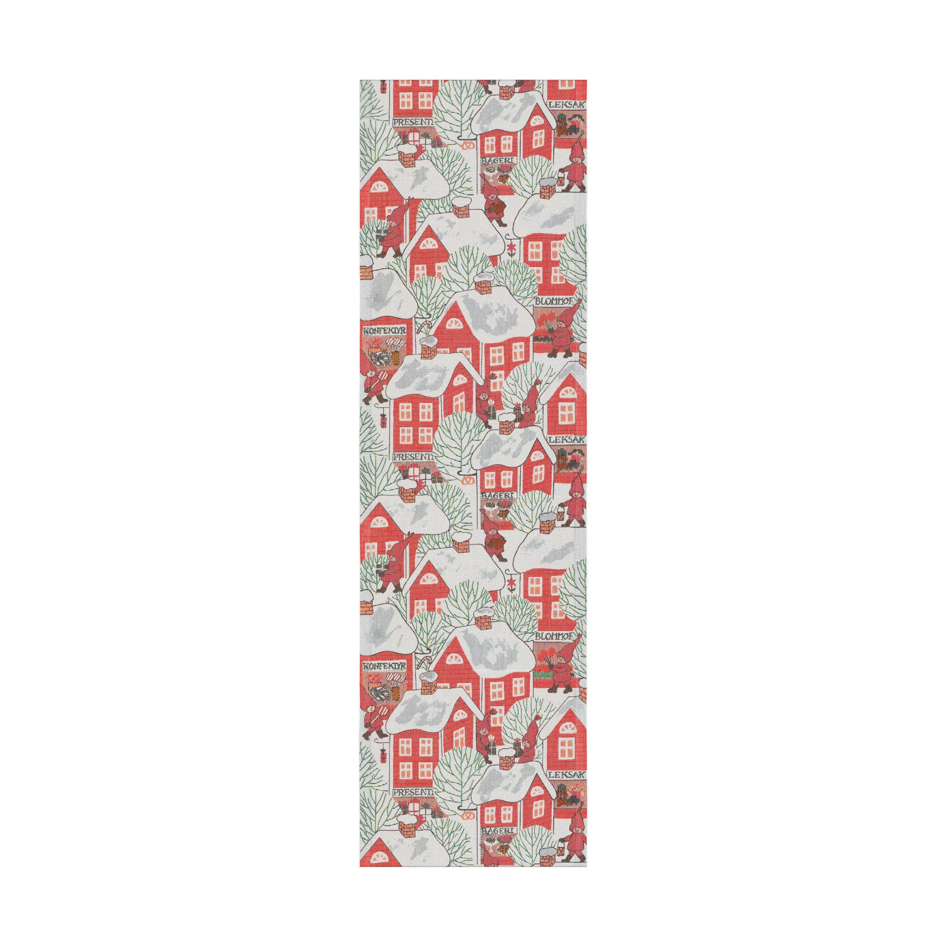 Bieżnik Tomtebyn 35x120 cm, Czerwony Ekelund Linneväveri