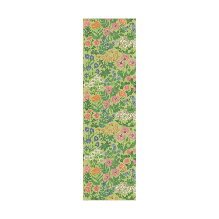 Bieżnik Vildblommor 35x120 cm - Zielony - Ekelund Linneväveri