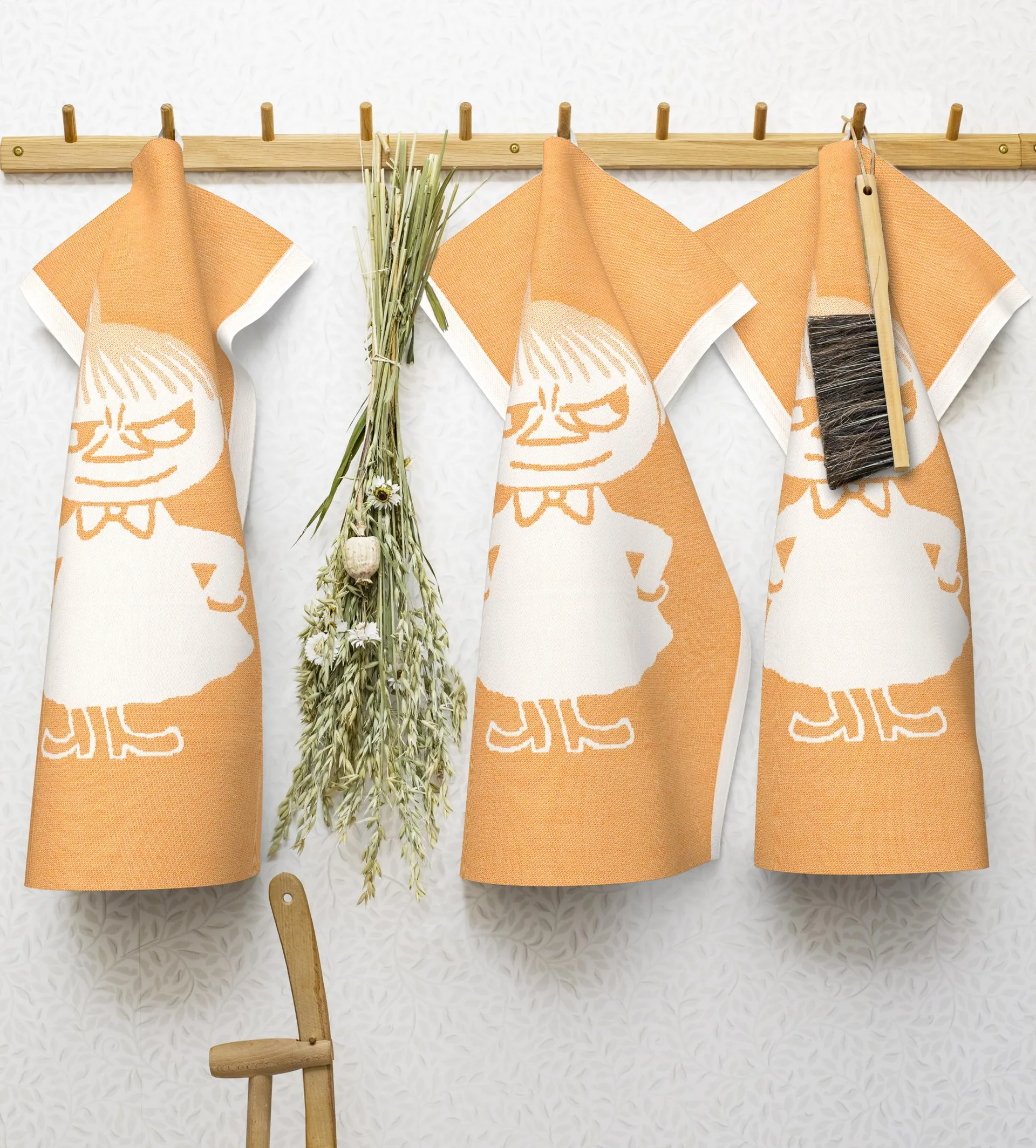 Big little My ręcznik kuchenny pomarańczowy, 35x50 cm Ekelund Linneväveri