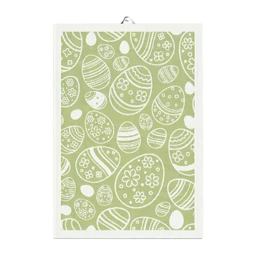 Easter Egg ręcznik kuchenny 35x50 cm - Zielony - Ekelund Linneväveri