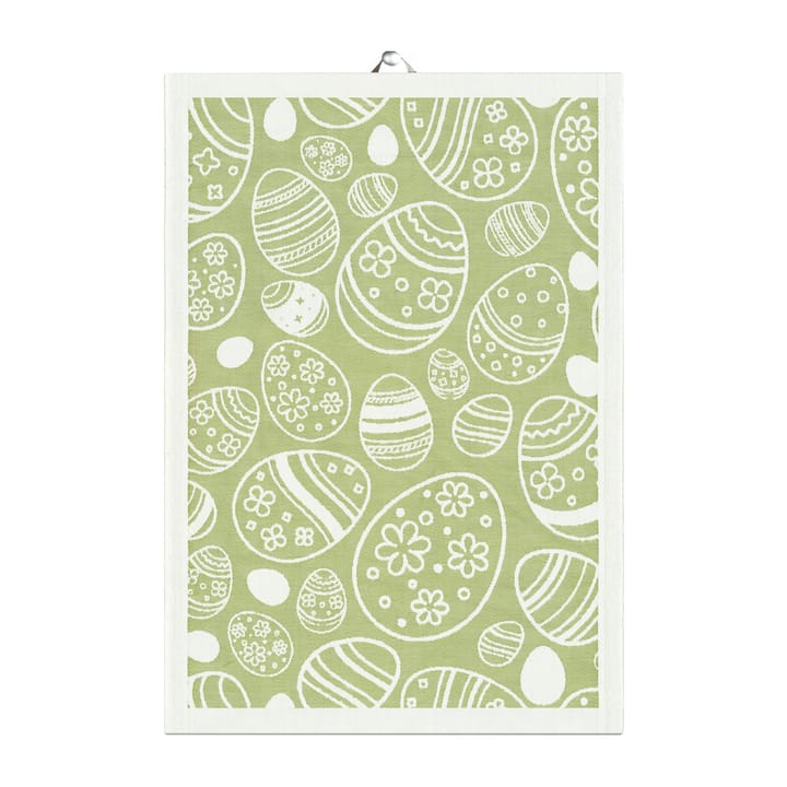 Easter Egg ręcznik kuchenny 35x50 cm - Zielony - Ekelund Linneväveri