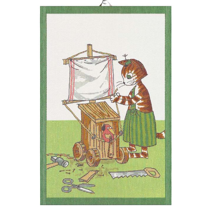 Findus Bygger ręcznik kuchenny 40x60 cm, Multi Ekelund Linneväveri