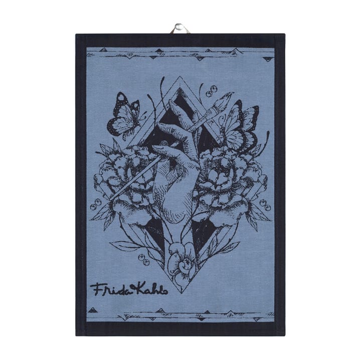 Frida Kahlo Amor Al Arte ręcznik kuchenny 35x50 cm, Czarny Ekelund Linneväveri