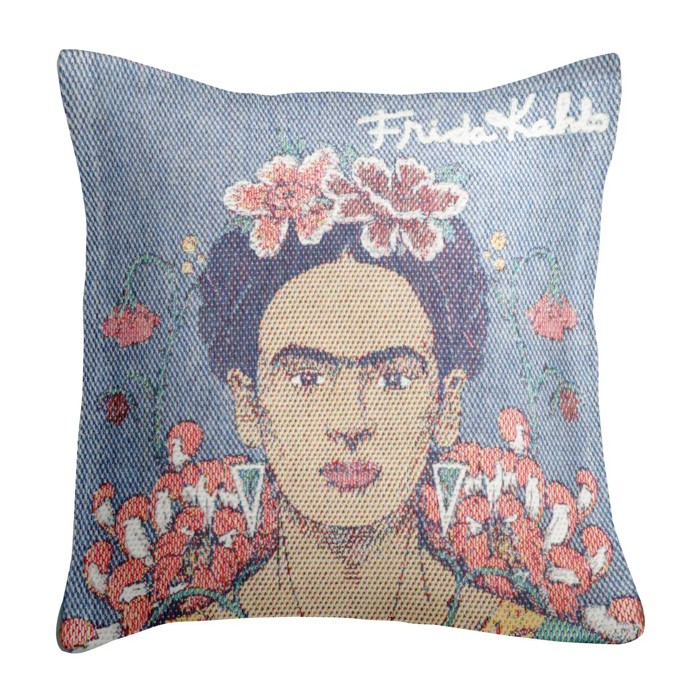 Frida Kahlo poszewka na poduszkę 40x40 cm, Vida Ekelund Linneväveri