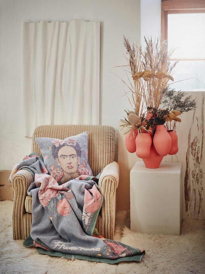 Frida Kahlo poszewka na poduszkę 40x40 cm - Vida - Ekelund Linneväveri