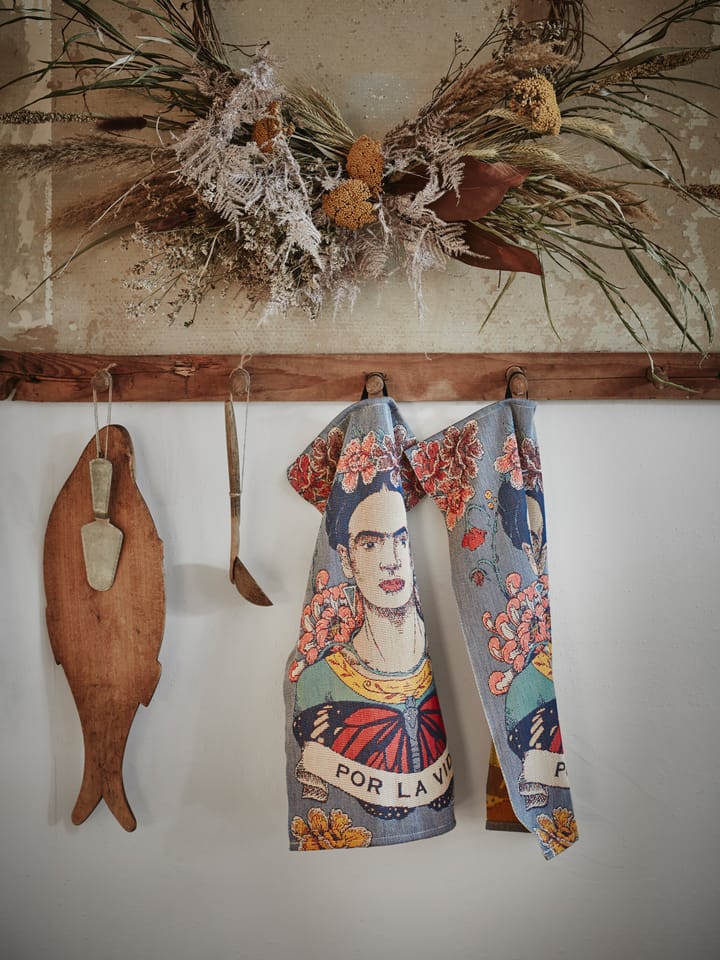 Frida Kahlo ręcznik kuchenny 35x50 cm - Vida - Ekelund Linneväveri