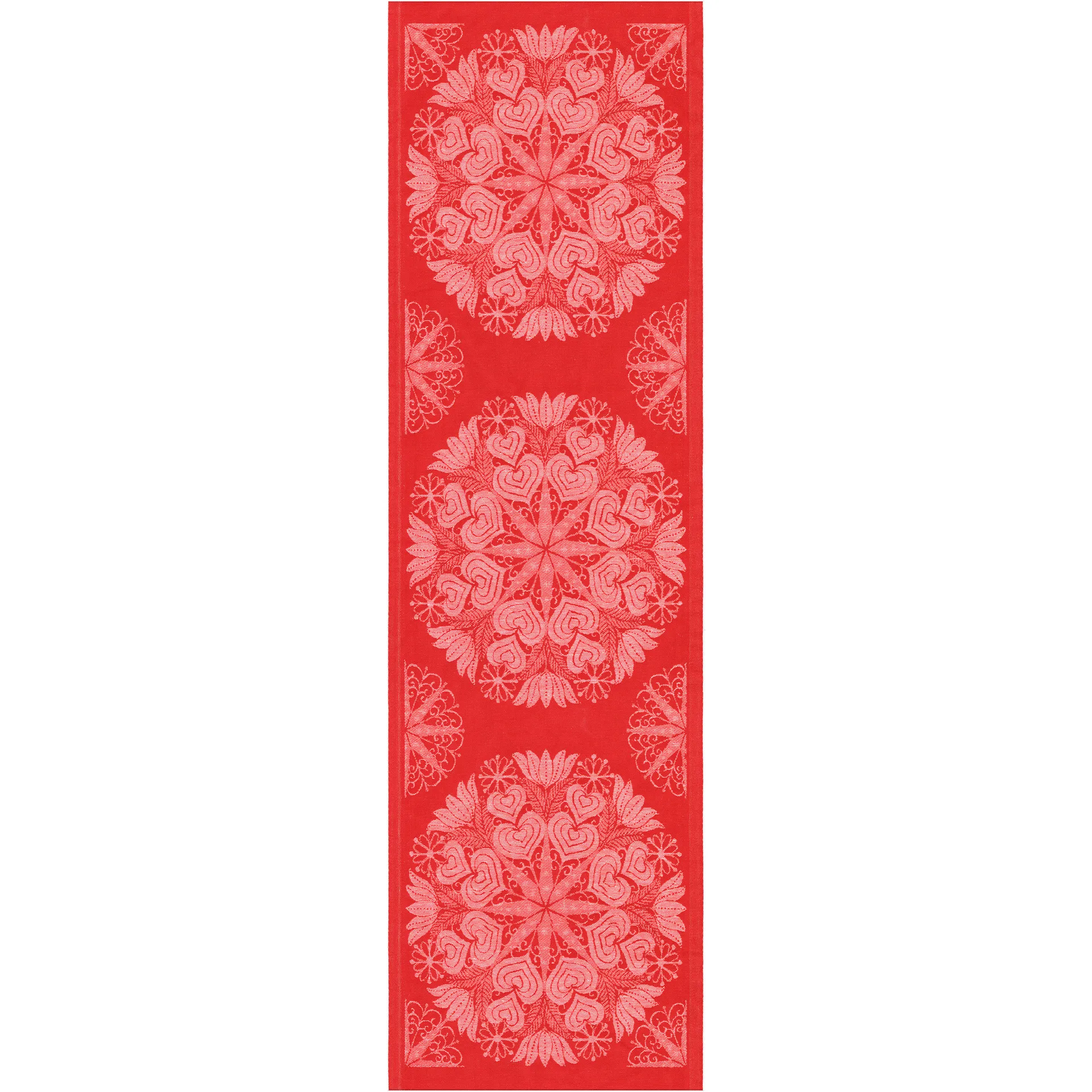 Hjärtbo biegacz 35x120 cm, Czerwony Ekelund Linneväveri