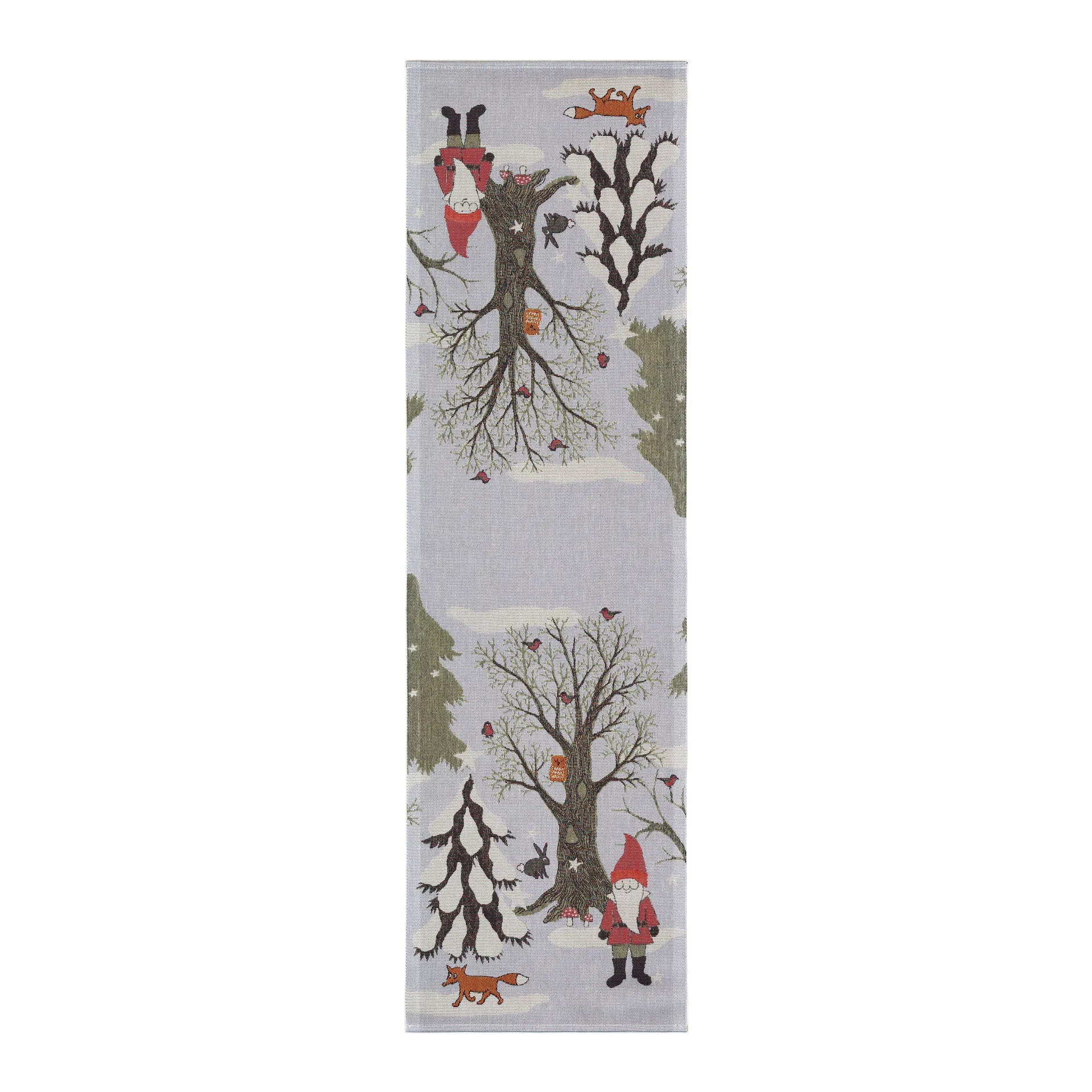 Julpromenad biegacz, 35x120 cm Ekelund Linneväveri