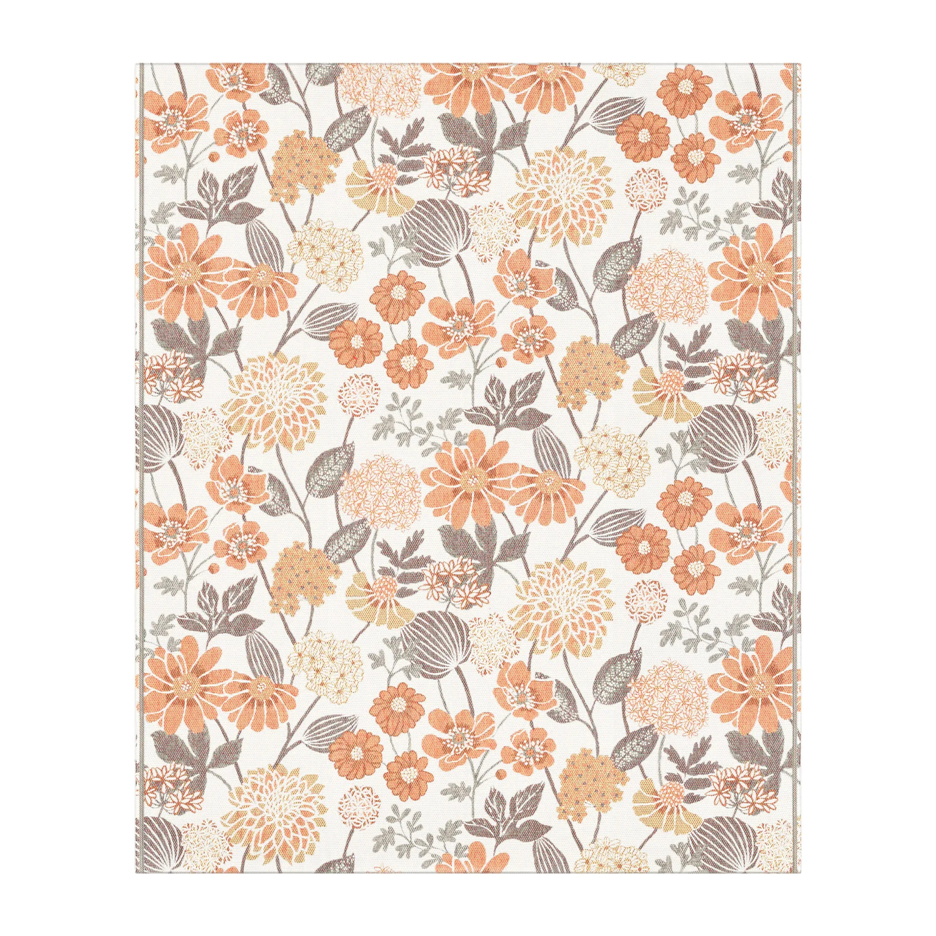 Koc bawełniany Bodum 140x170 cm, pomarańczowy Ekelund Linneväveri