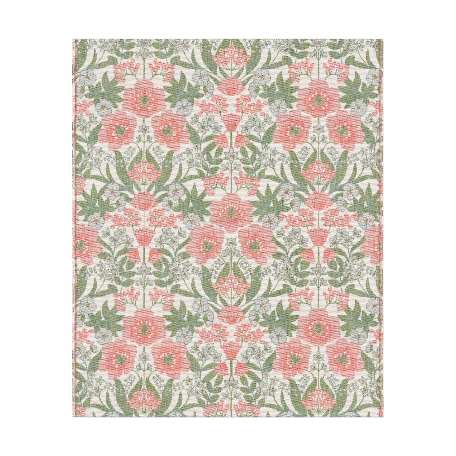 Koc Bettys Tulipany 140x170 cm, Różowo-zielony Ekelund Linneväveri