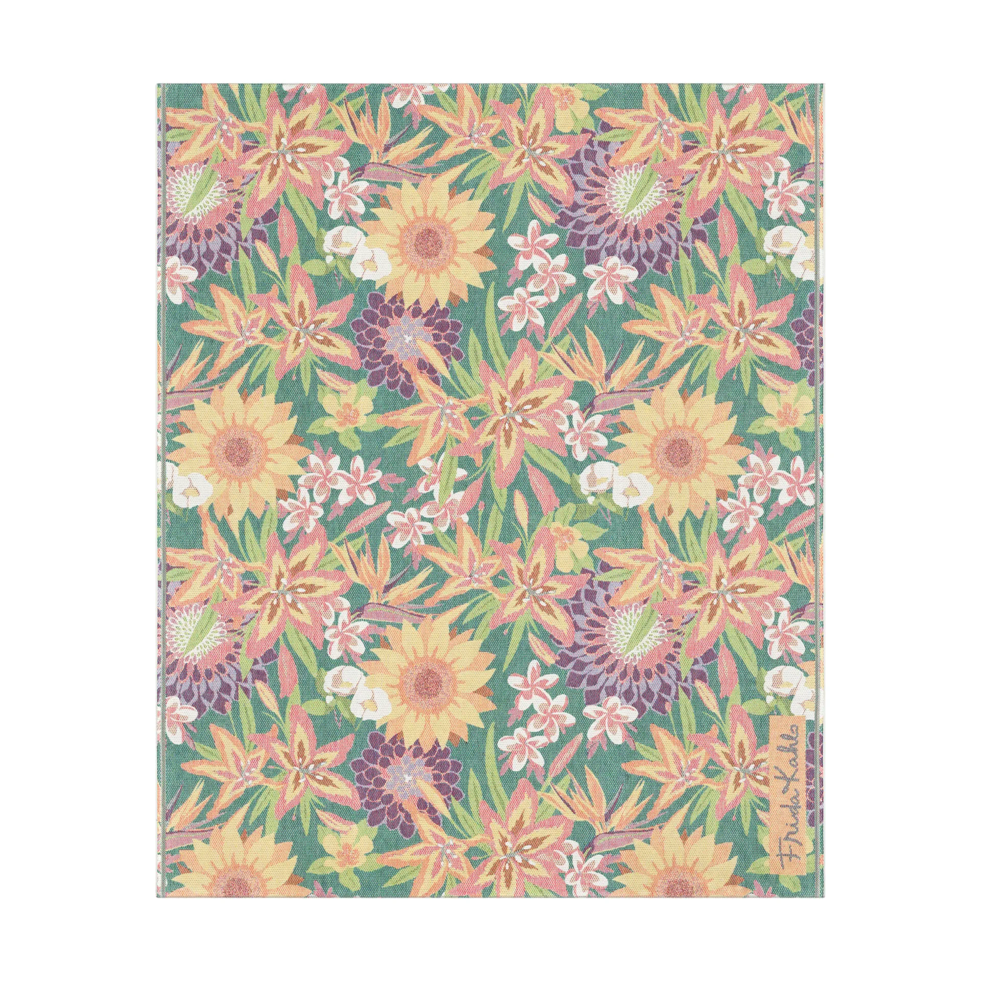 Koc Flores 140x170 cm, Multi Ekelund Linneväveri