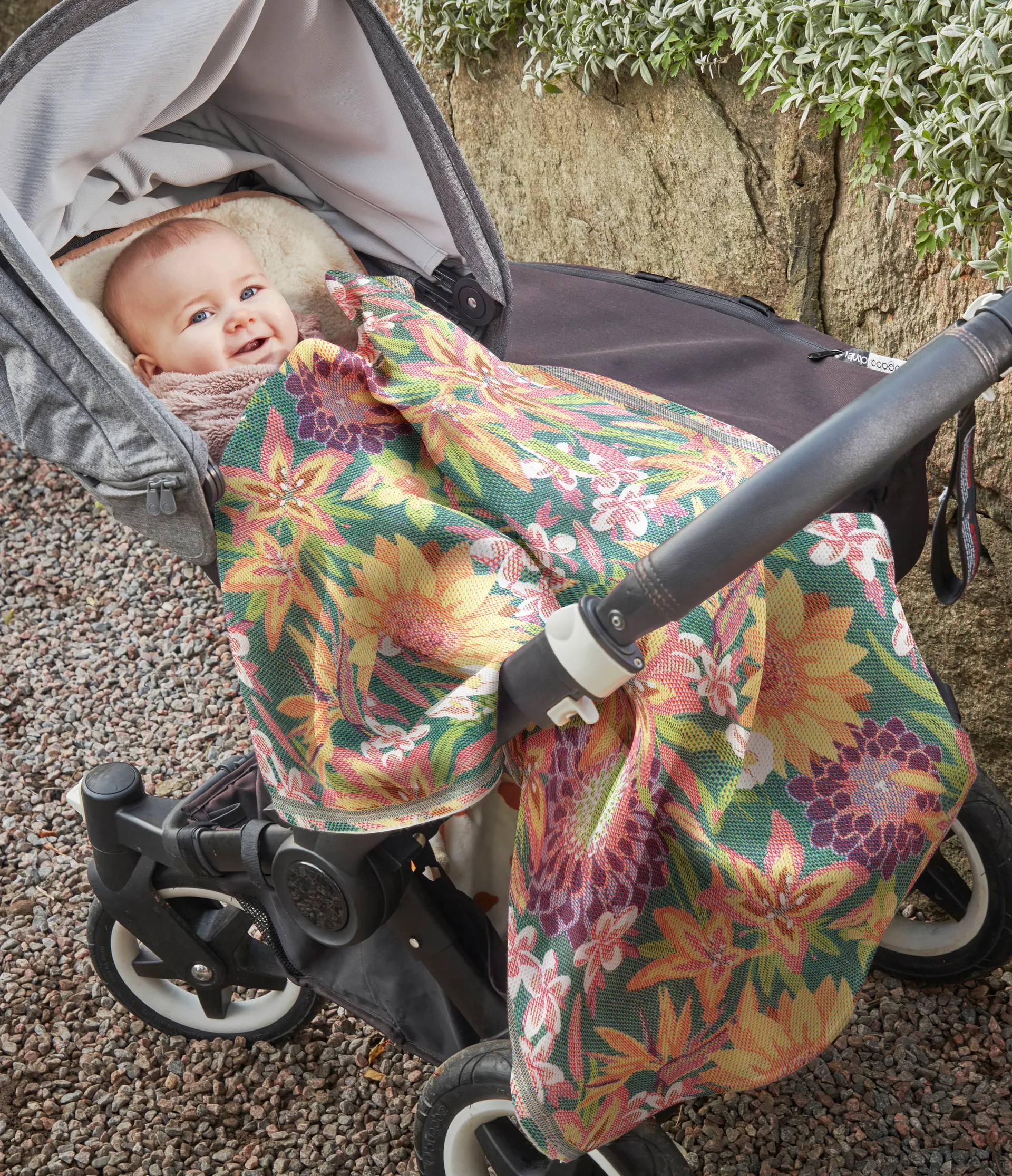 Kocyk dla niemowląt Flores 70x75 cm, Multi Ekelund Linneväveri