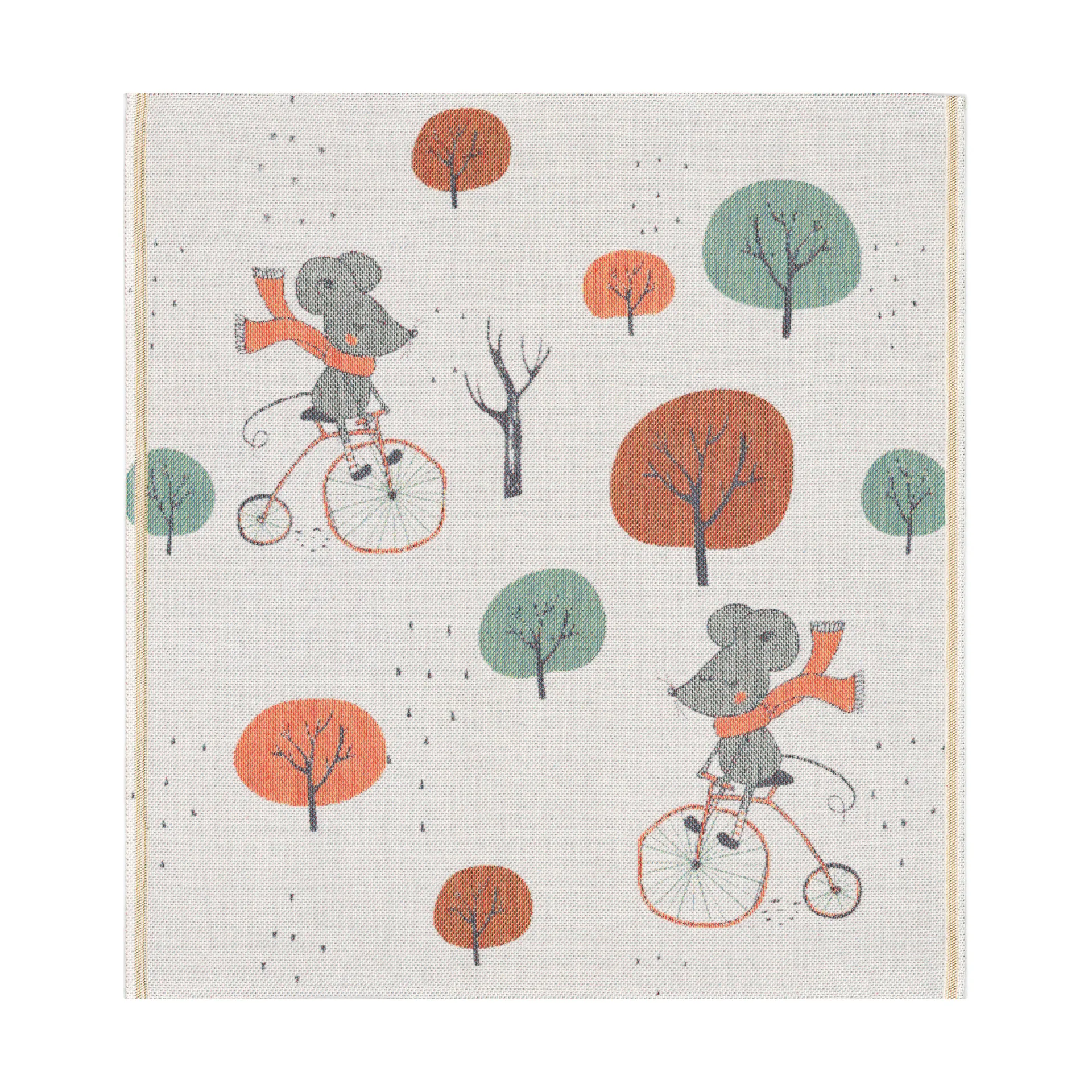 Kocyk dla niemowląt Myszki Leśne 70x75 cm, Multi Ekelund Linneväveri