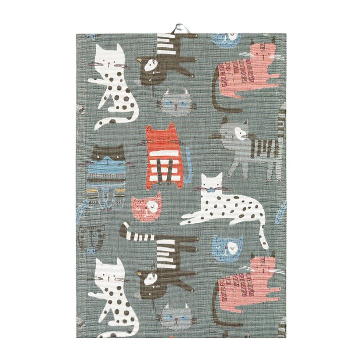 Koty ręcznik kuchenny 35x50 cm, Szary Ekelund Linneväveri