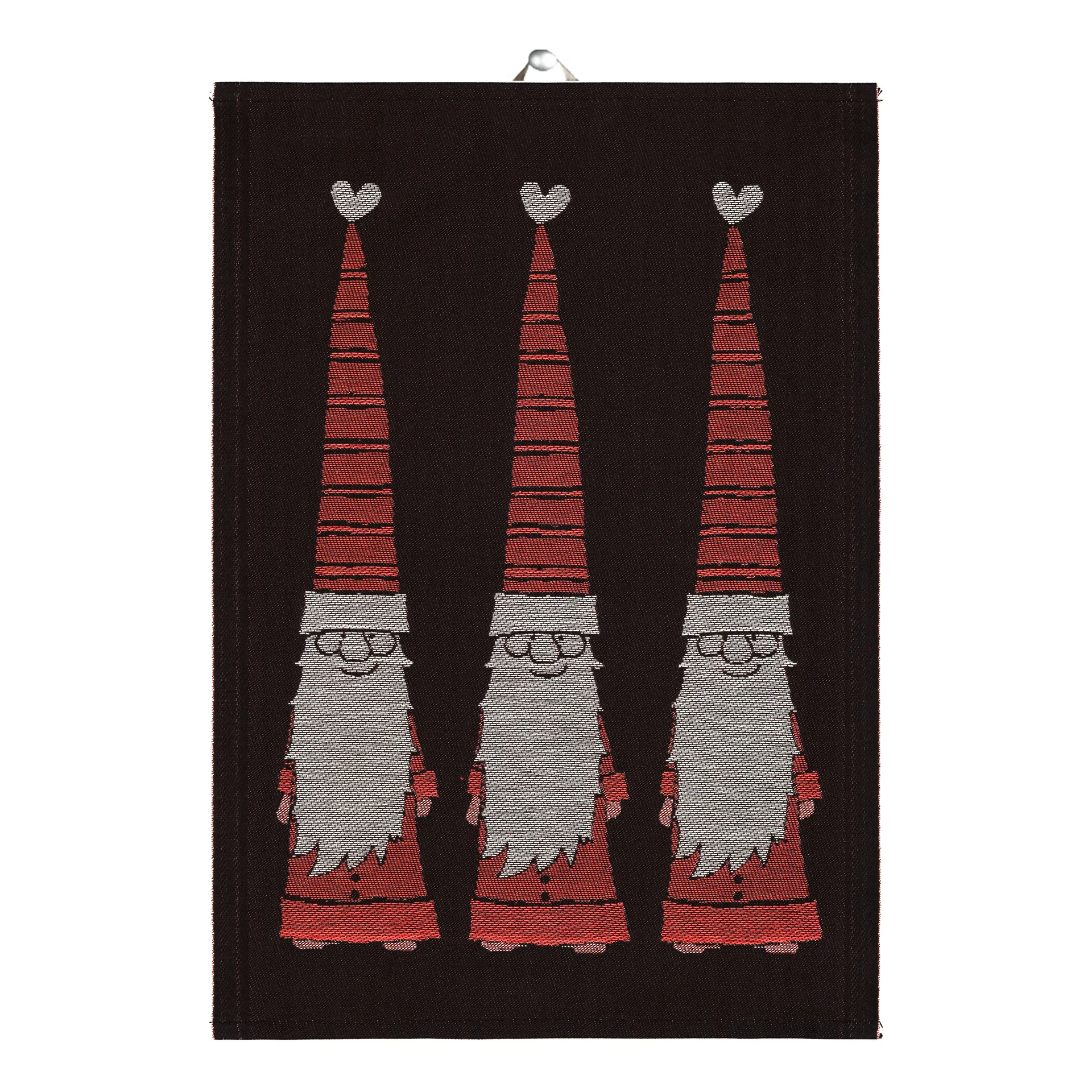 Långtomtar ręcznik kuchenny 48x70 cm, Czerwony Ekelund Linneväveri