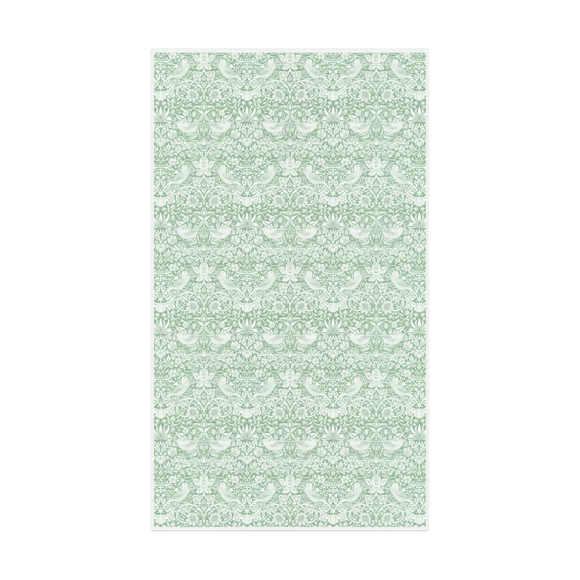 Obras Strawberry Thief 150x250 cm, Zielony Ekelund Linneväveri