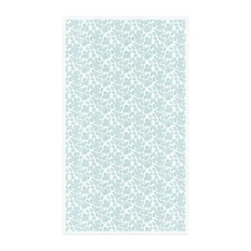 Obrus z gałązką kwiatową - 150x150 cm - Ekelund Linneväveri