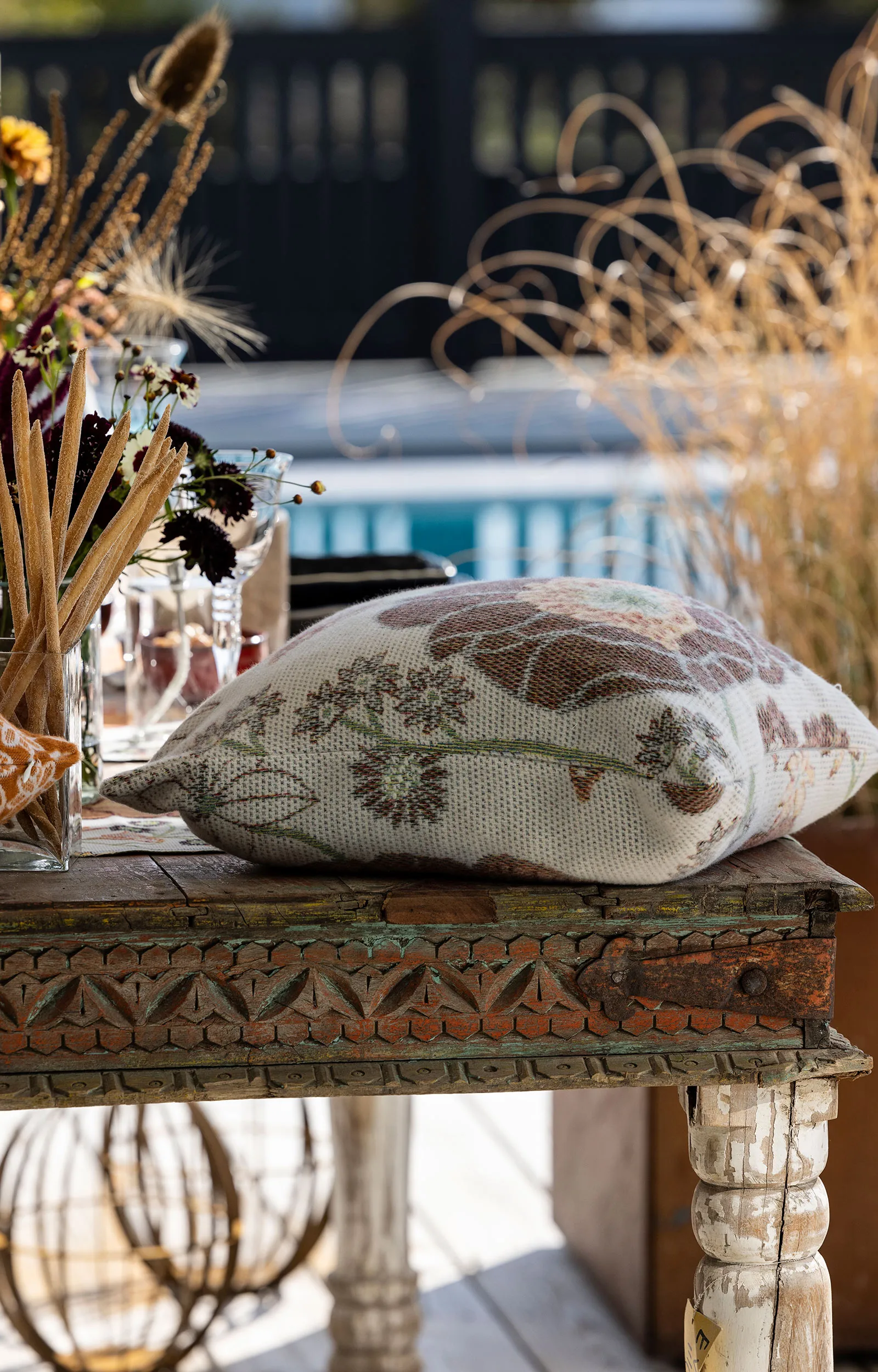 Pled Kärleken 140x170 cm, Multi Ekelund Linneväveri