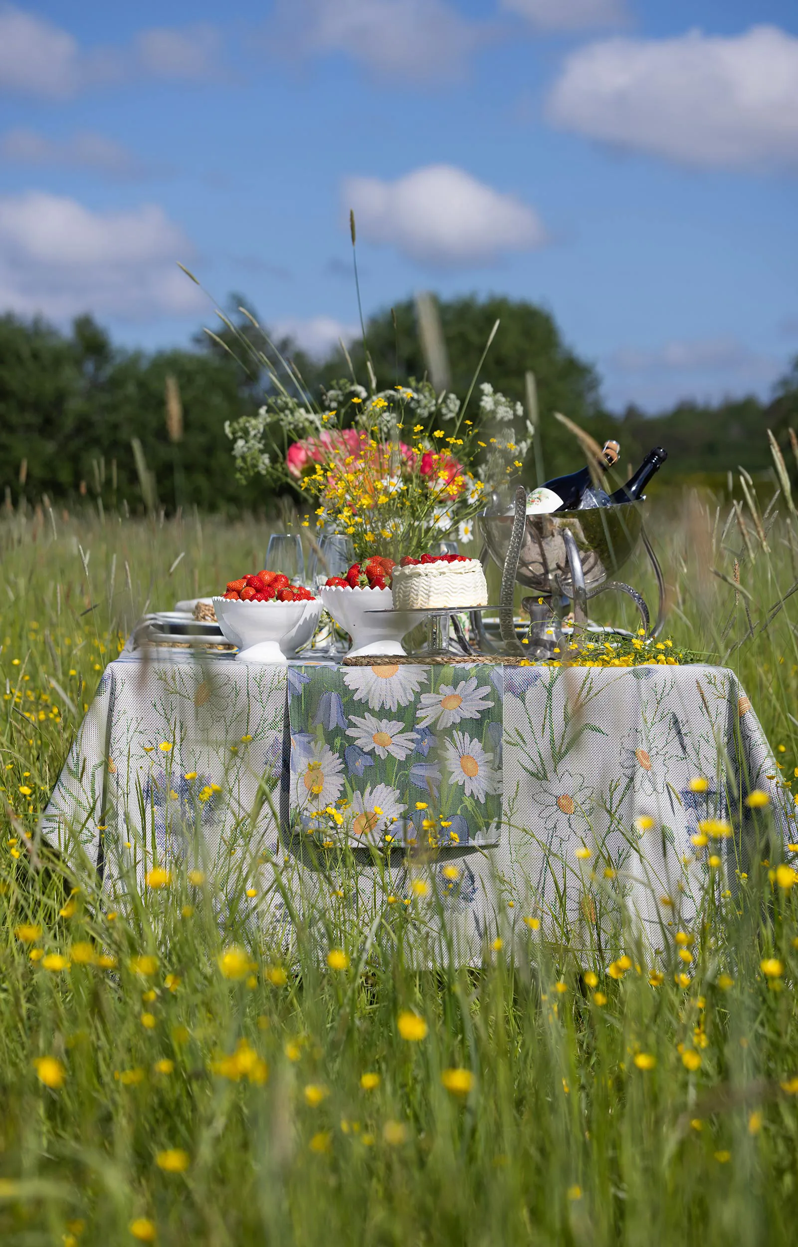 Podkładka na stół Sommar 35x48 cm, Multi Ekelund Linneväveri