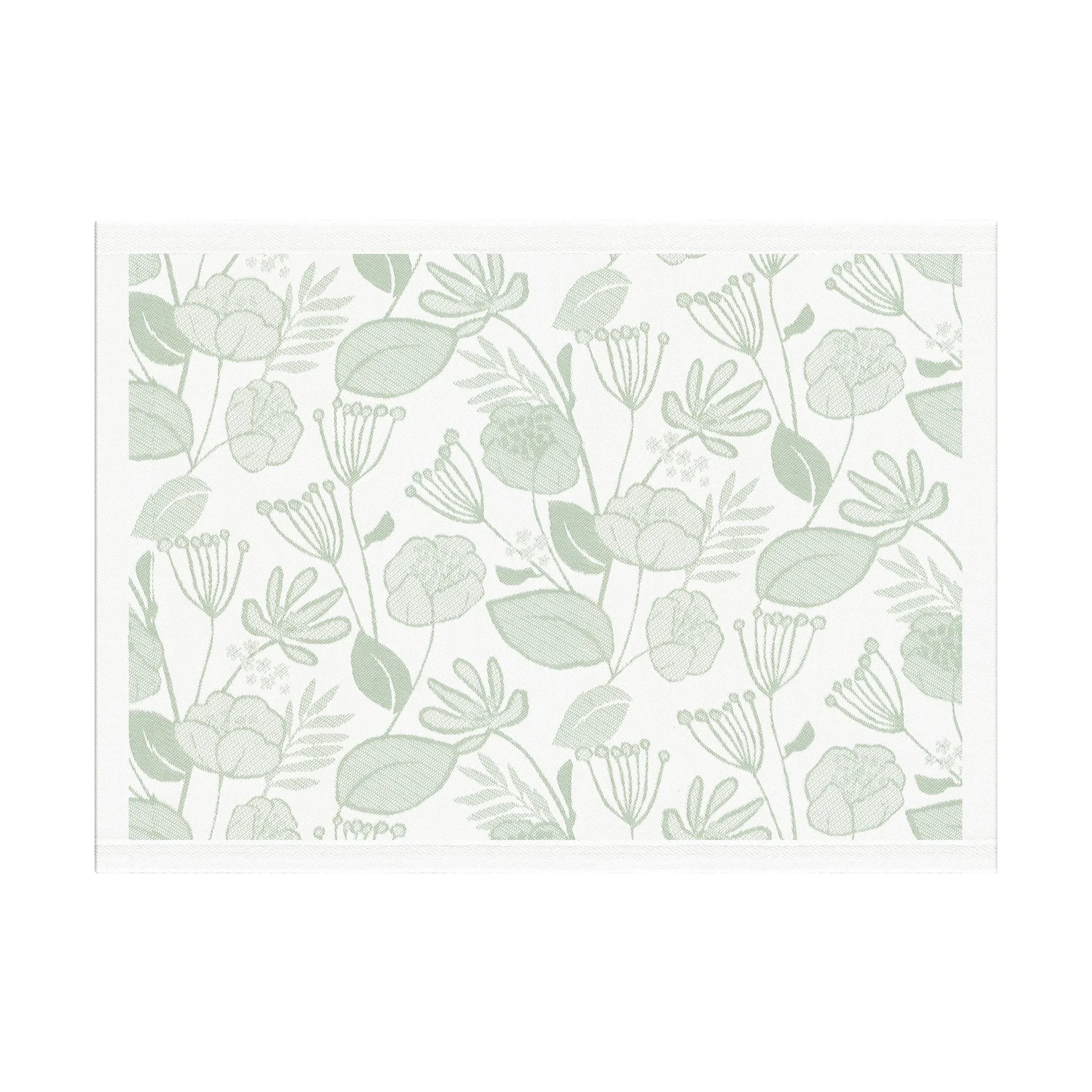 Podkładka stołowa Zieleń 35x48 cm, Zielono-biała Ekelund Linneväveri