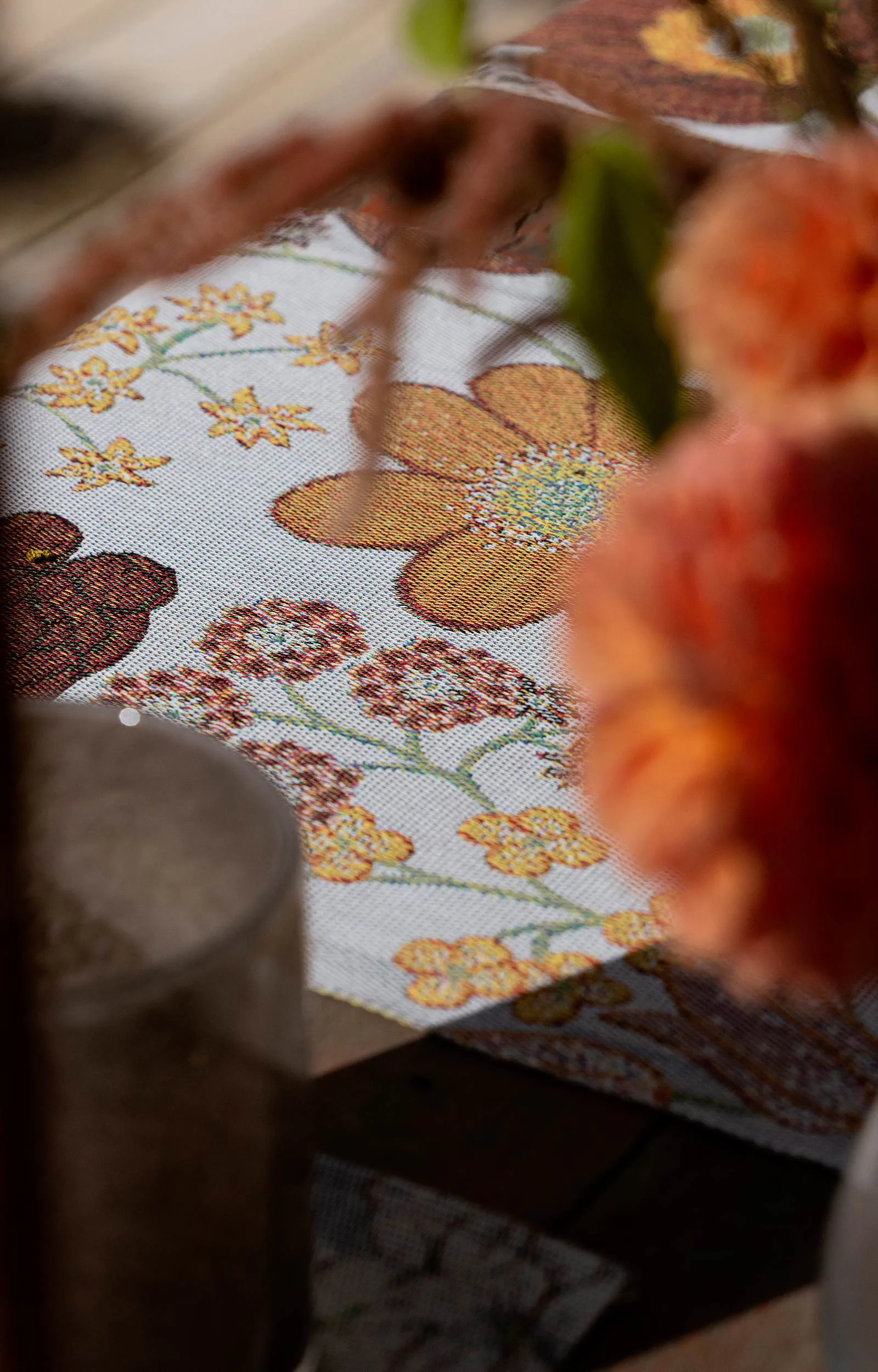 Poszewka na poduszkę Kvällsblom 40x40 cm, Multi Ekelund Linneväveri