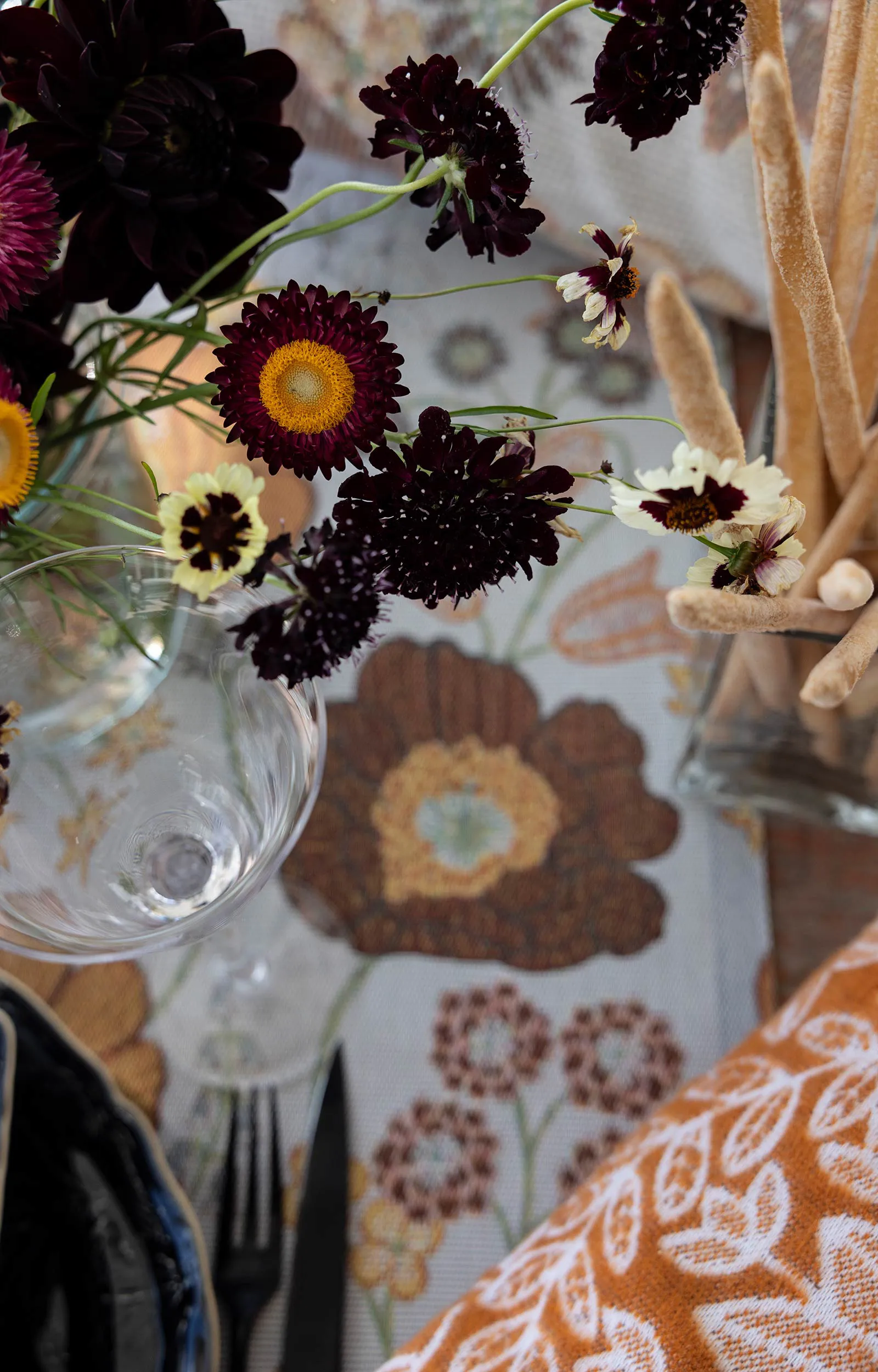 Poszewka na poduszkę Kvällsblom 40x40 cm, Multi Ekelund Linneväveri