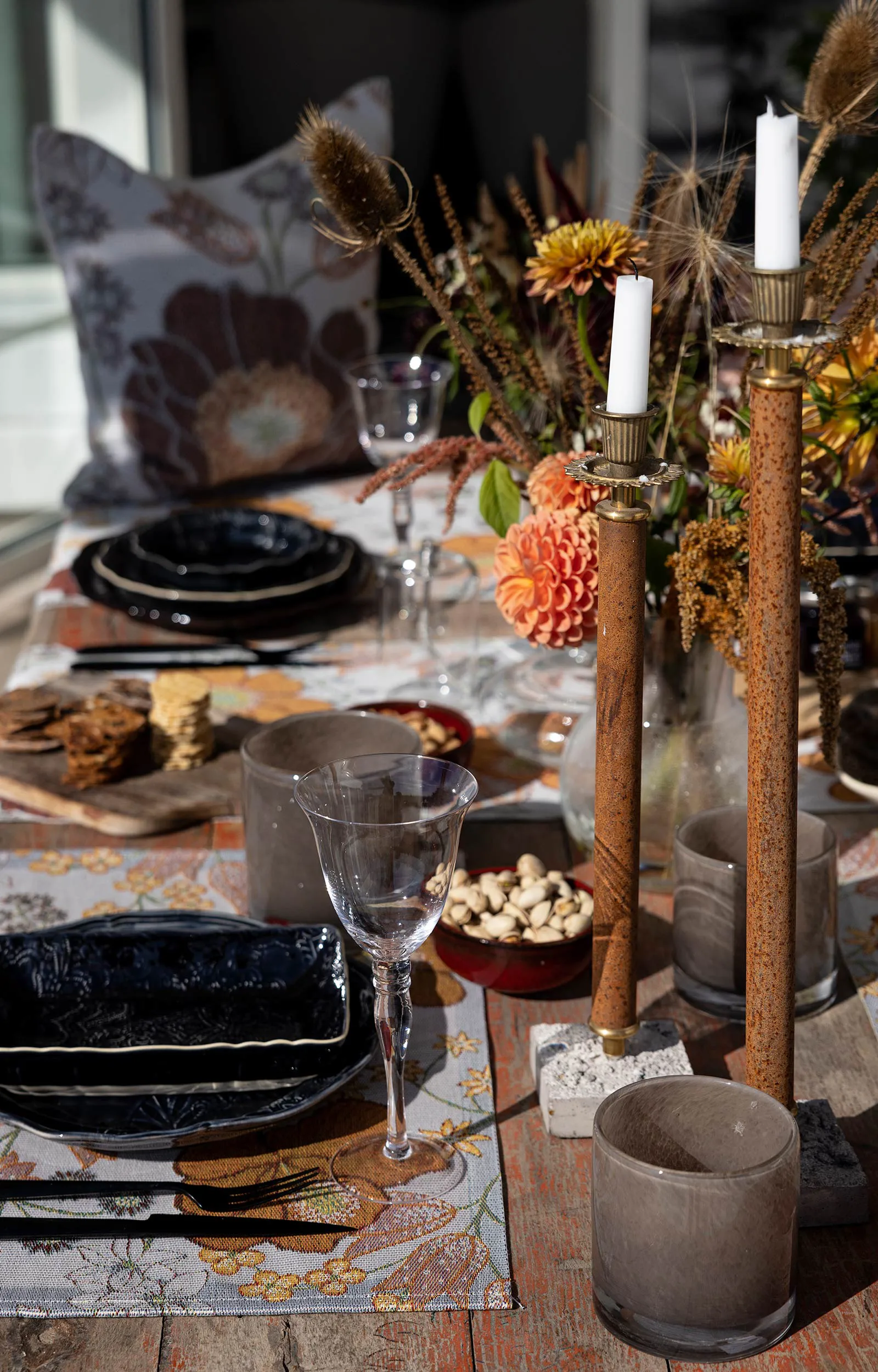 Poszewka na poduszkę Kvällsblom 40x40 cm, Multi Ekelund Linneväveri