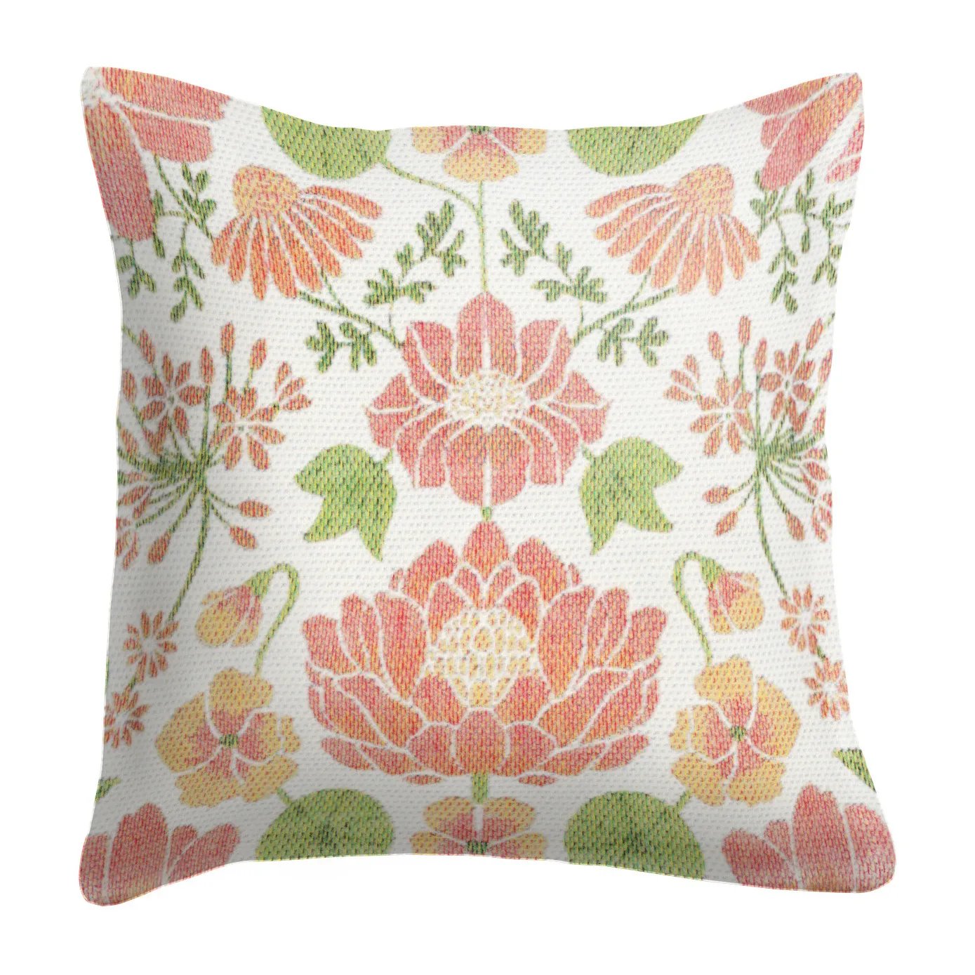 Poszewka na poduszkę z motywem rzeżuchy 40x40 cm, pomarańczowy Ekelund Linneväveri