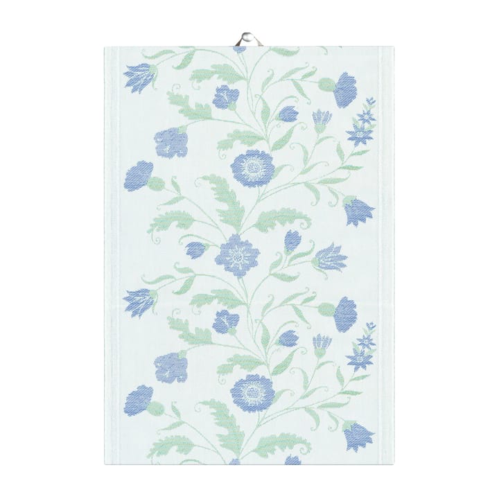 Ręcznik kuchenny Blå blom - 35x50 cm - Ekelund Linneväveri