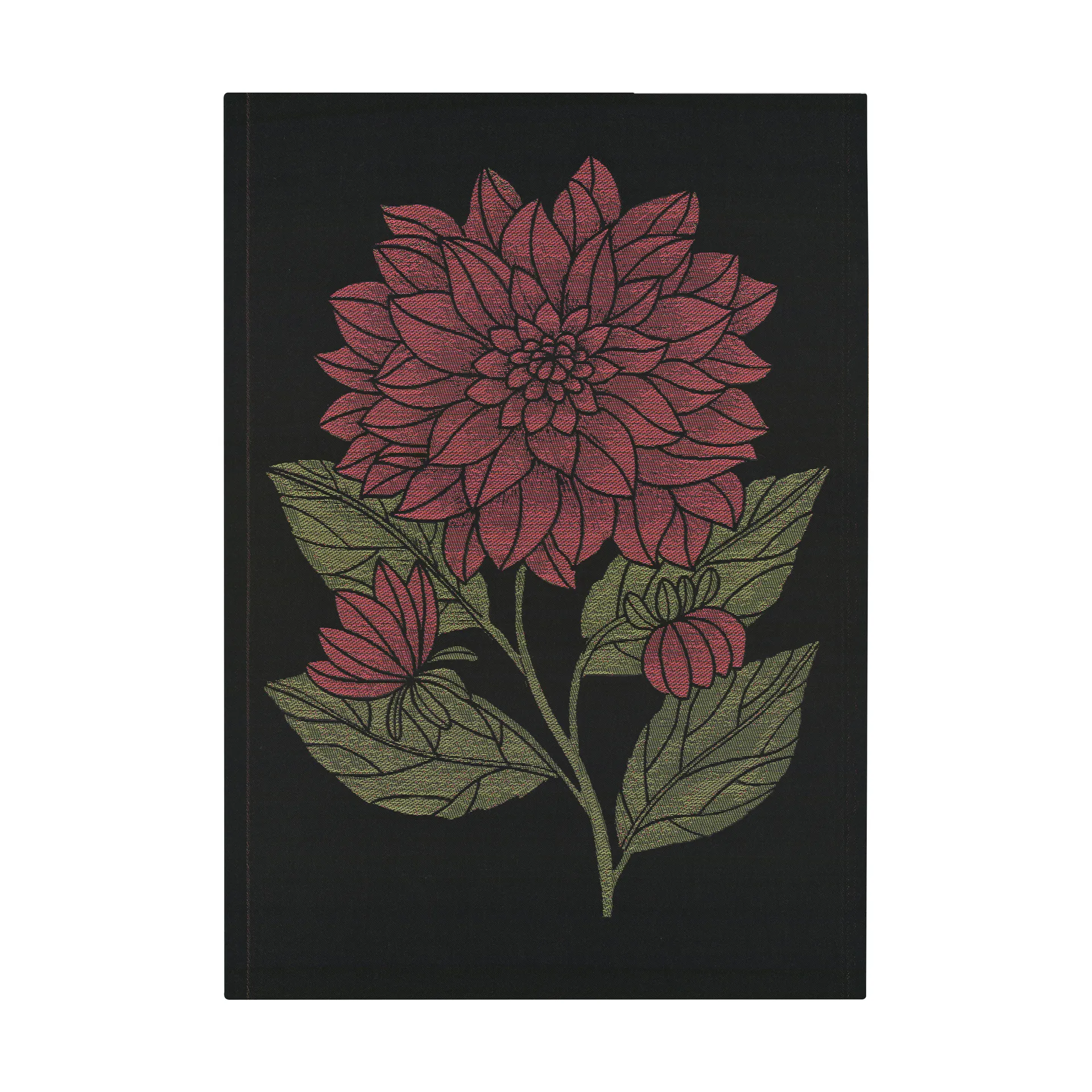 Ręcznik kuchenny Dahlia 48x70 cm, Czerwono-czarno-zielony Ekelund Linneväveri