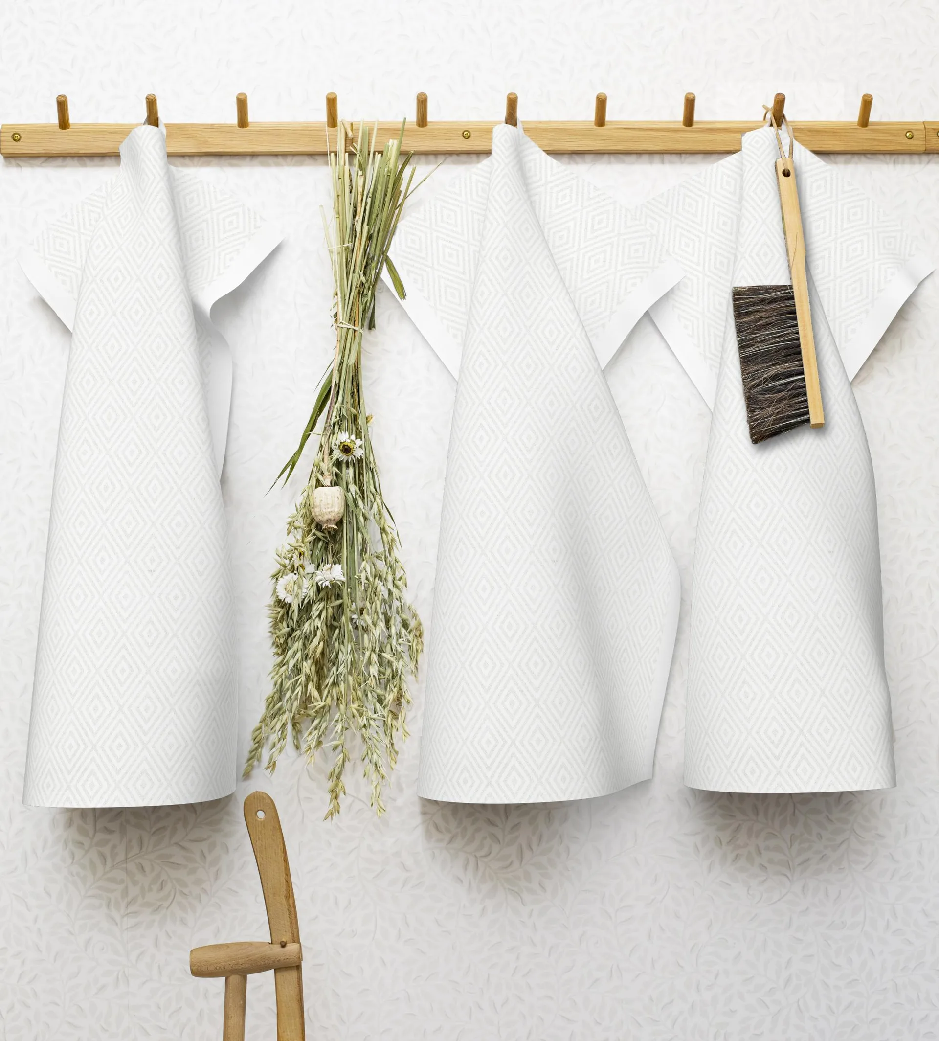 Ręcznik kuchenny Gåsöga bielony, 35x50 cm Ekelund Linneväveri