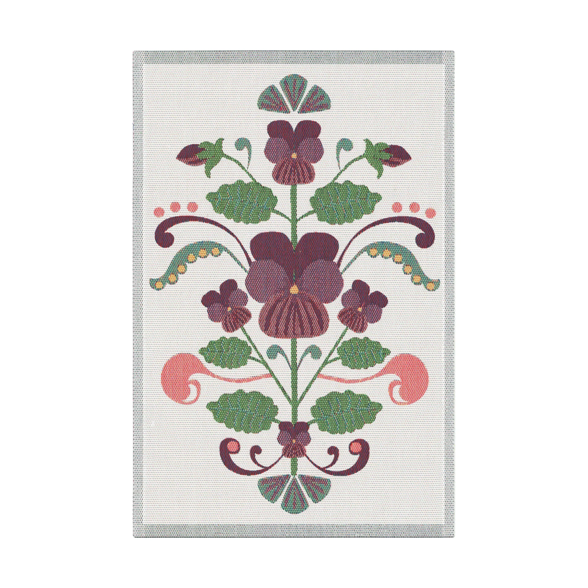 Ręcznik kuchenny Lindas Fiołek 40x60 cm, Fiolet-szary Ekelund Linneväveri