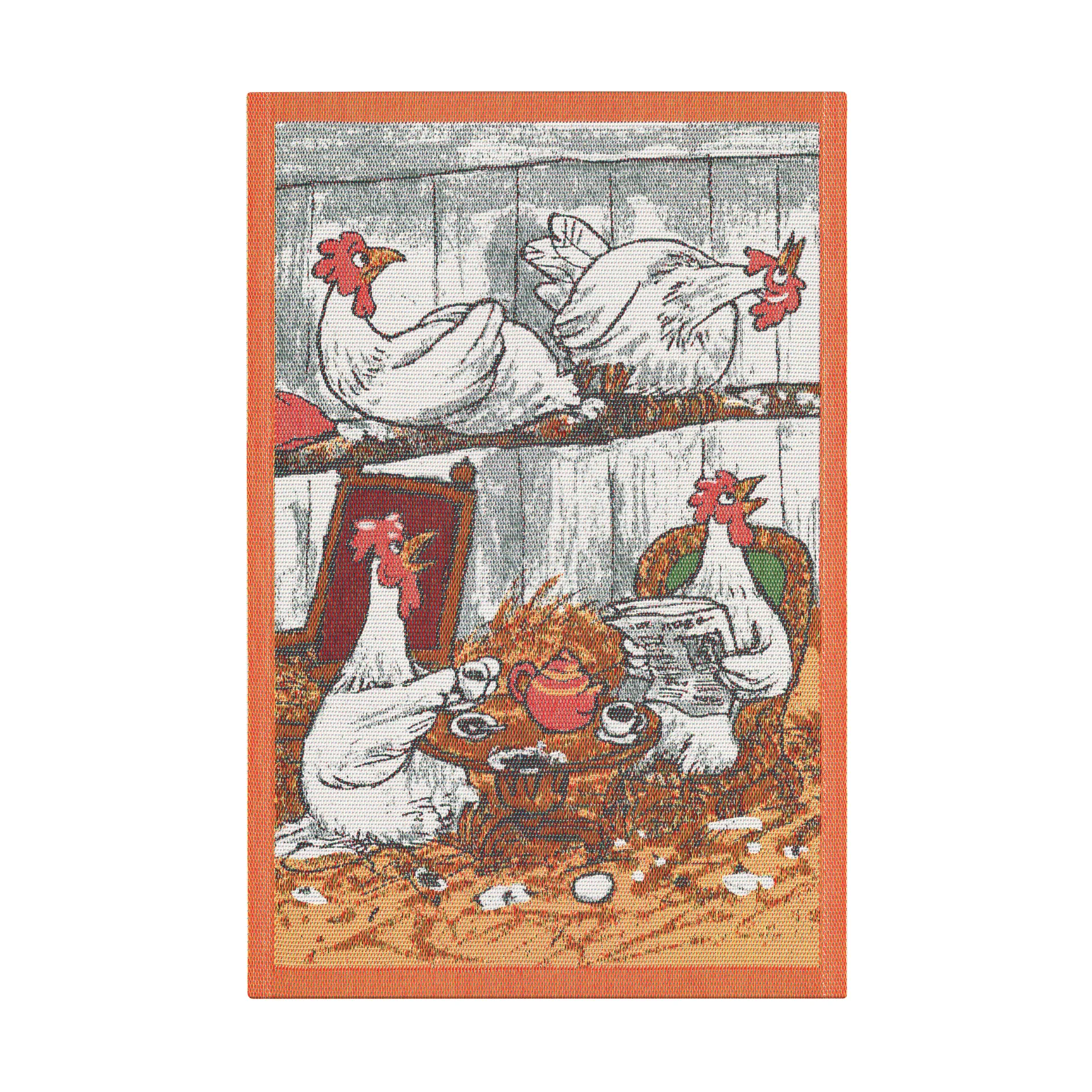 Ręcznik kuchenny Pettson & Findus multi 40x60 cm, Kawowe spotkanie Ekelund Linneväveri