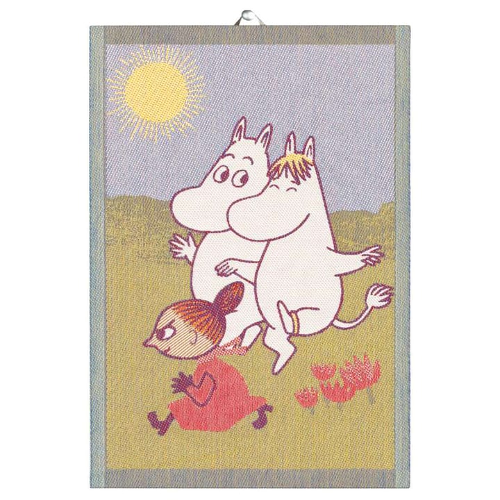 Ręcznik kuchenny Running Moomin 35x50 cm, Zielony Ekelund Linneväveri
