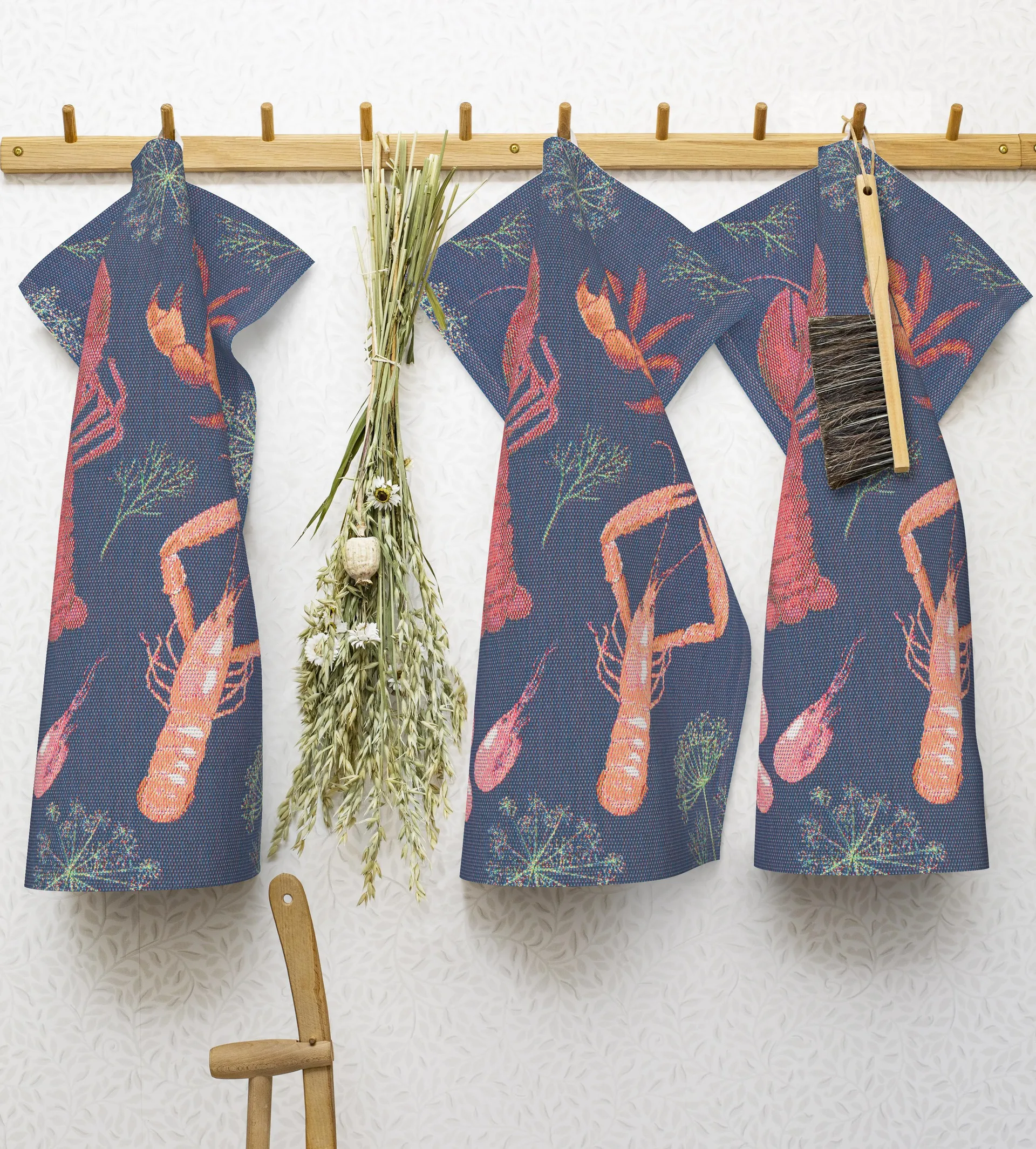 Ręcznik kuchenny Skaldjursfest, 40x60cm Ekelund Linneväveri