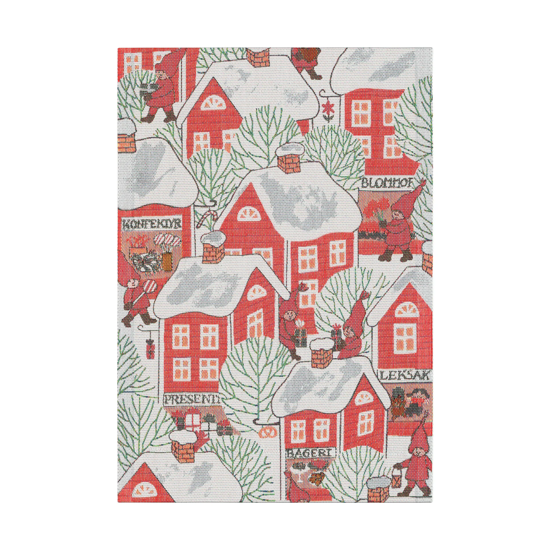 Ręcznik kuchenny Tomtebyn 35x50 cm, Czerwony Ekelund Linneväveri