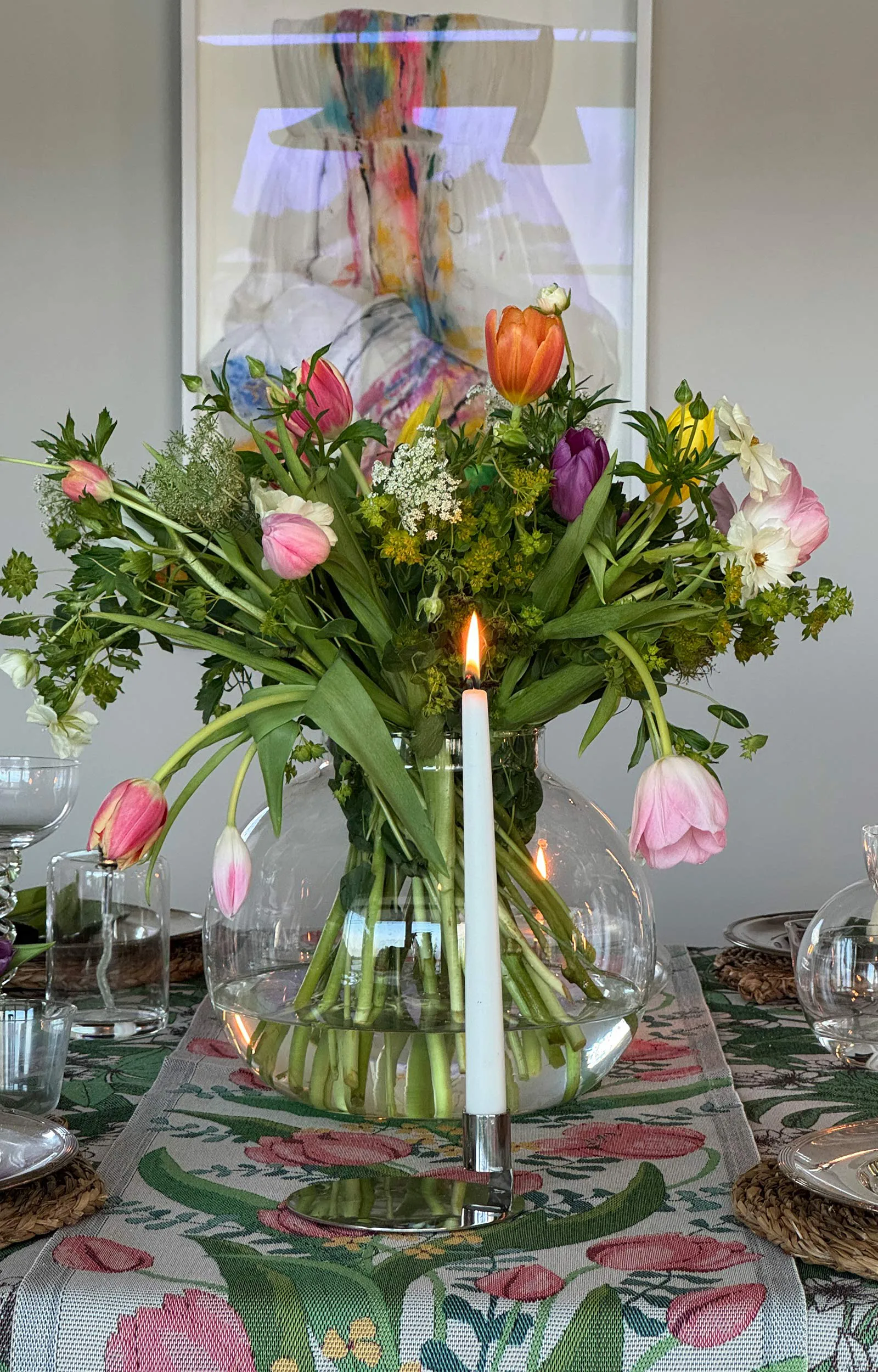 Ręcznik kuchenny Tulpanlund 35x50 cm, Multi Ekelund Linneväveri