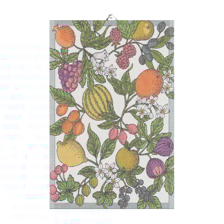 Ręcznik kuchenny z motywem letnich owoców, 40x60 cm Ekelund Linneväveri
